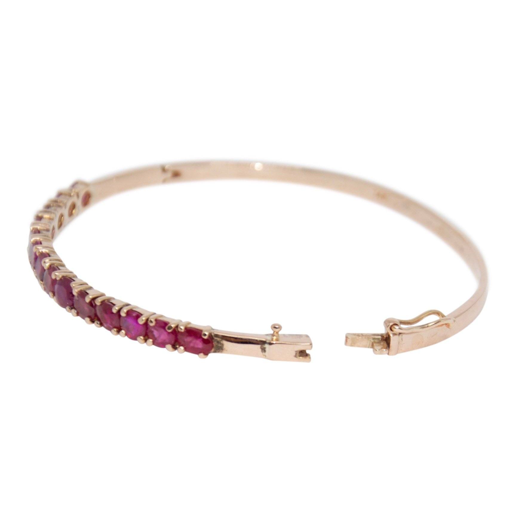 Ruby Bangle Bracelet