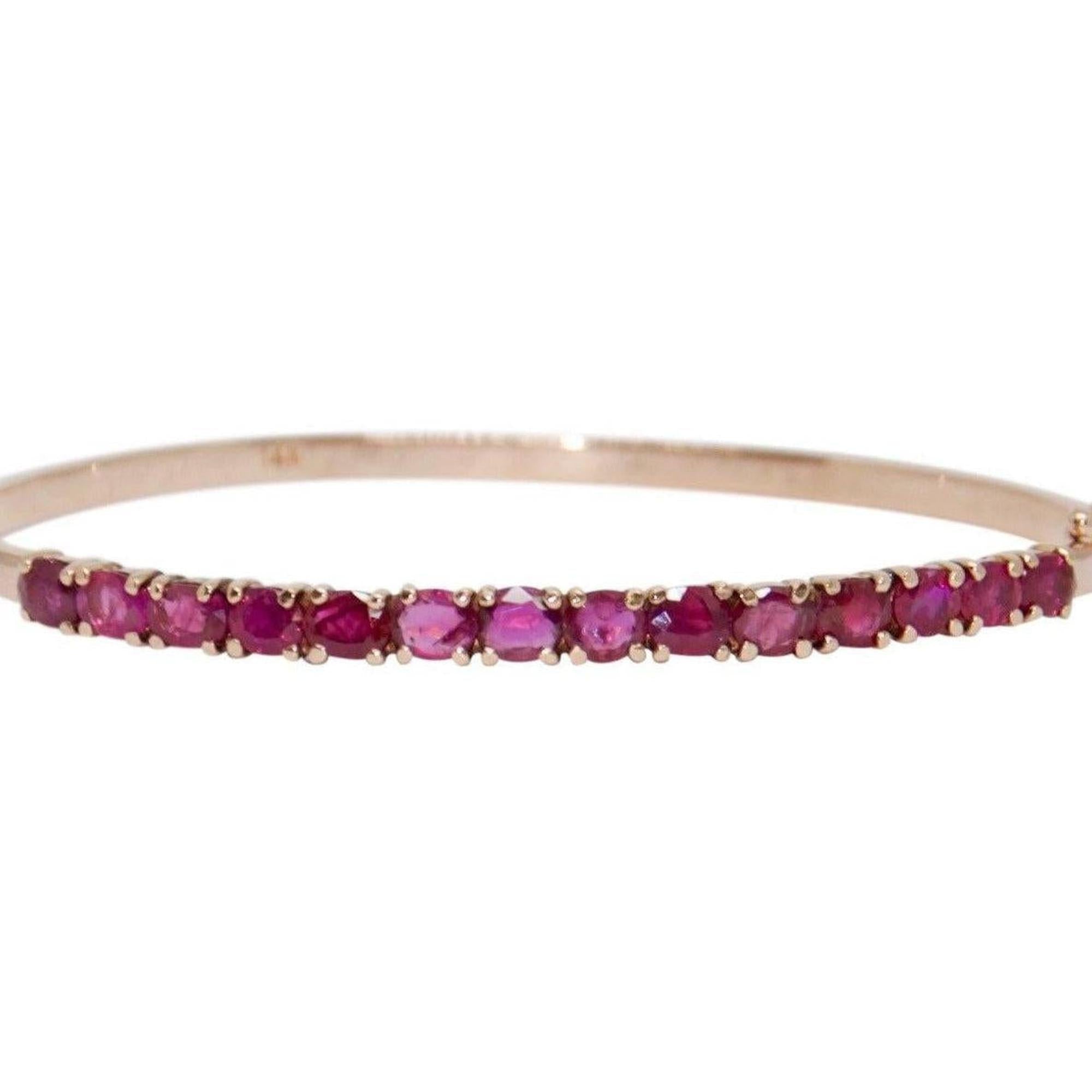 Ruby Bangle Bracelet