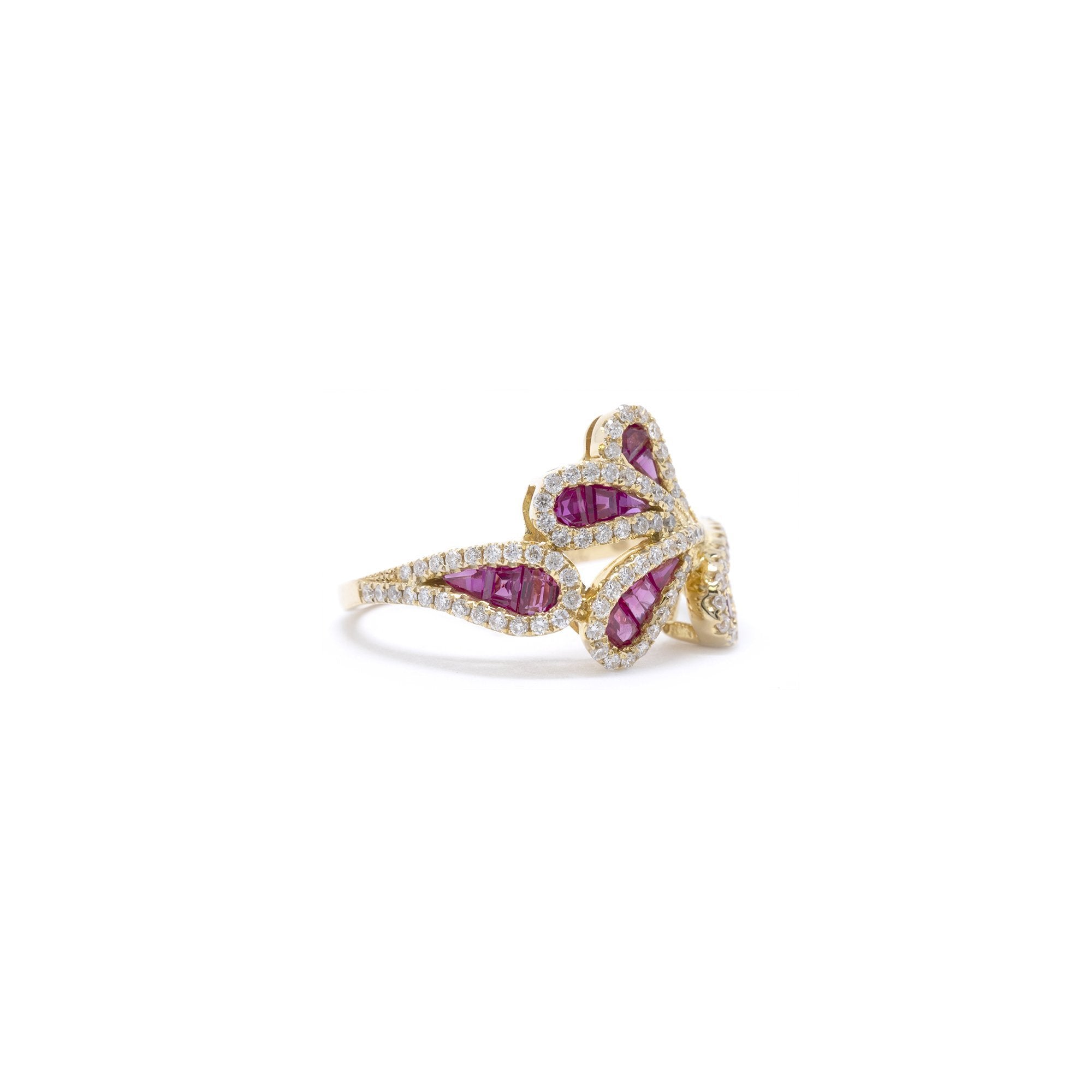 Ruby & Diamond Cocktail Ring