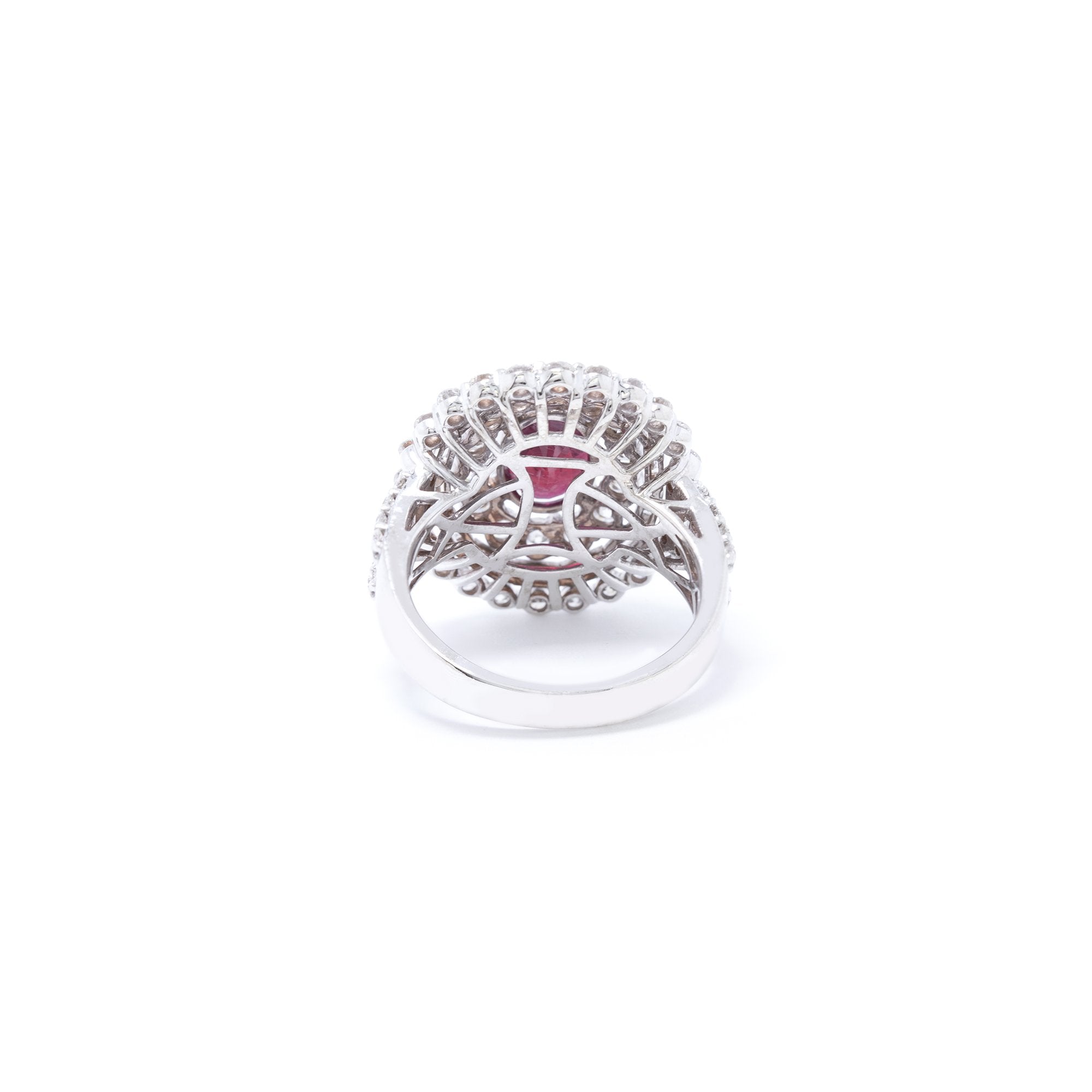 Ruby & Diamond Cocktail Ring