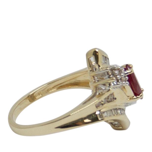 Ruby & Diamond Cocktail Ring
