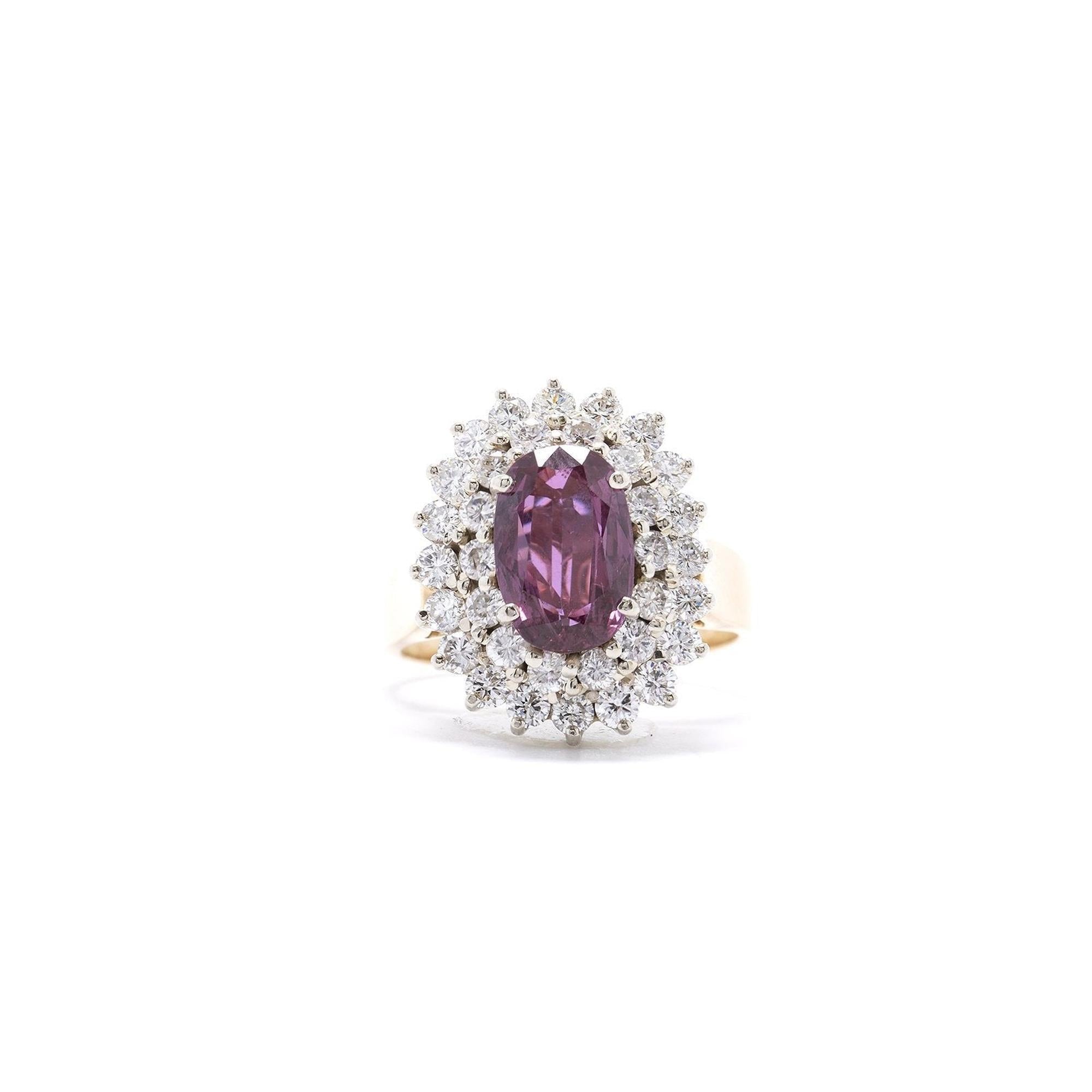 Ruby & Diamond Cocktail Ring