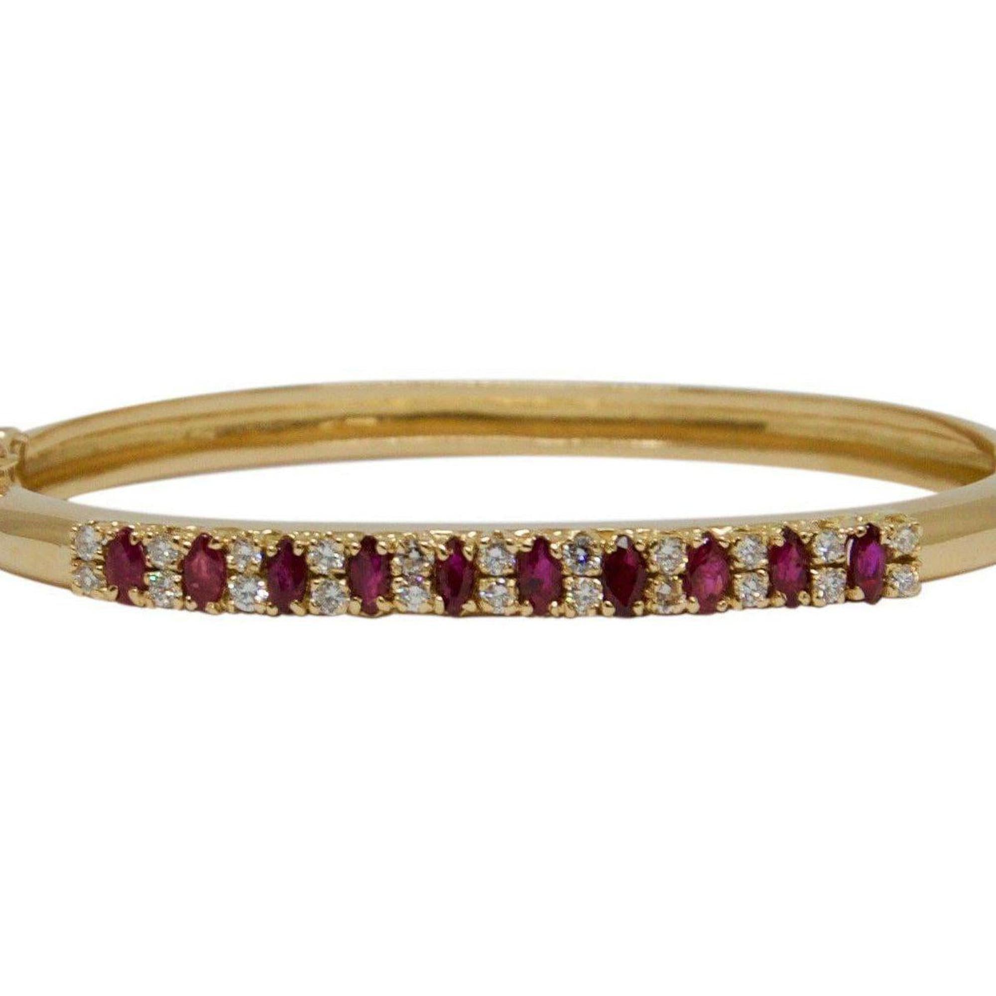 Ruby and Diamond Bangle