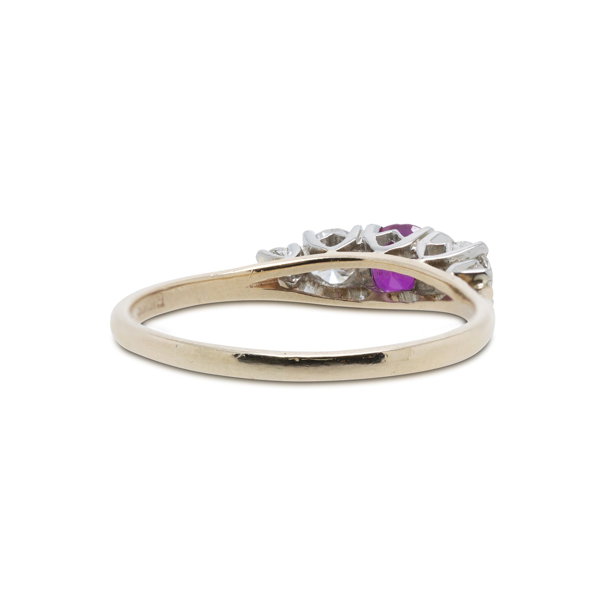 Ruby and Diamond Cocktail Ring