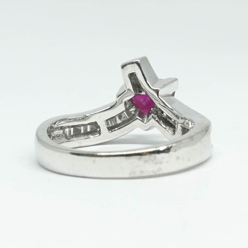 Ruby and Diamond Cocktail Ring