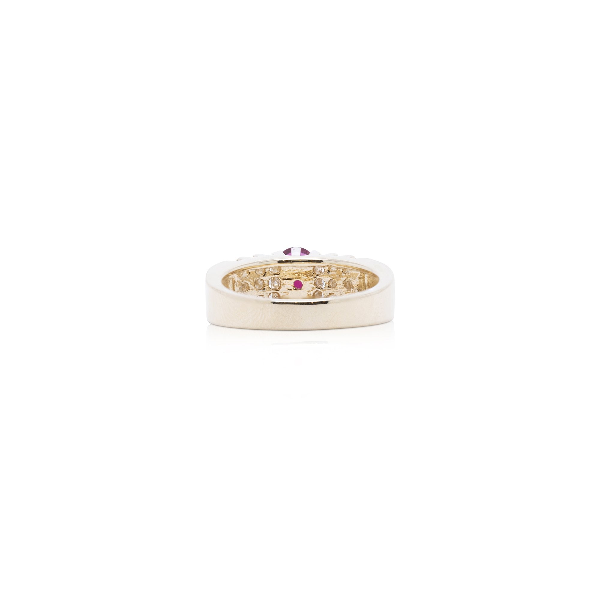 Ruby and Diamond Cocktail Ring