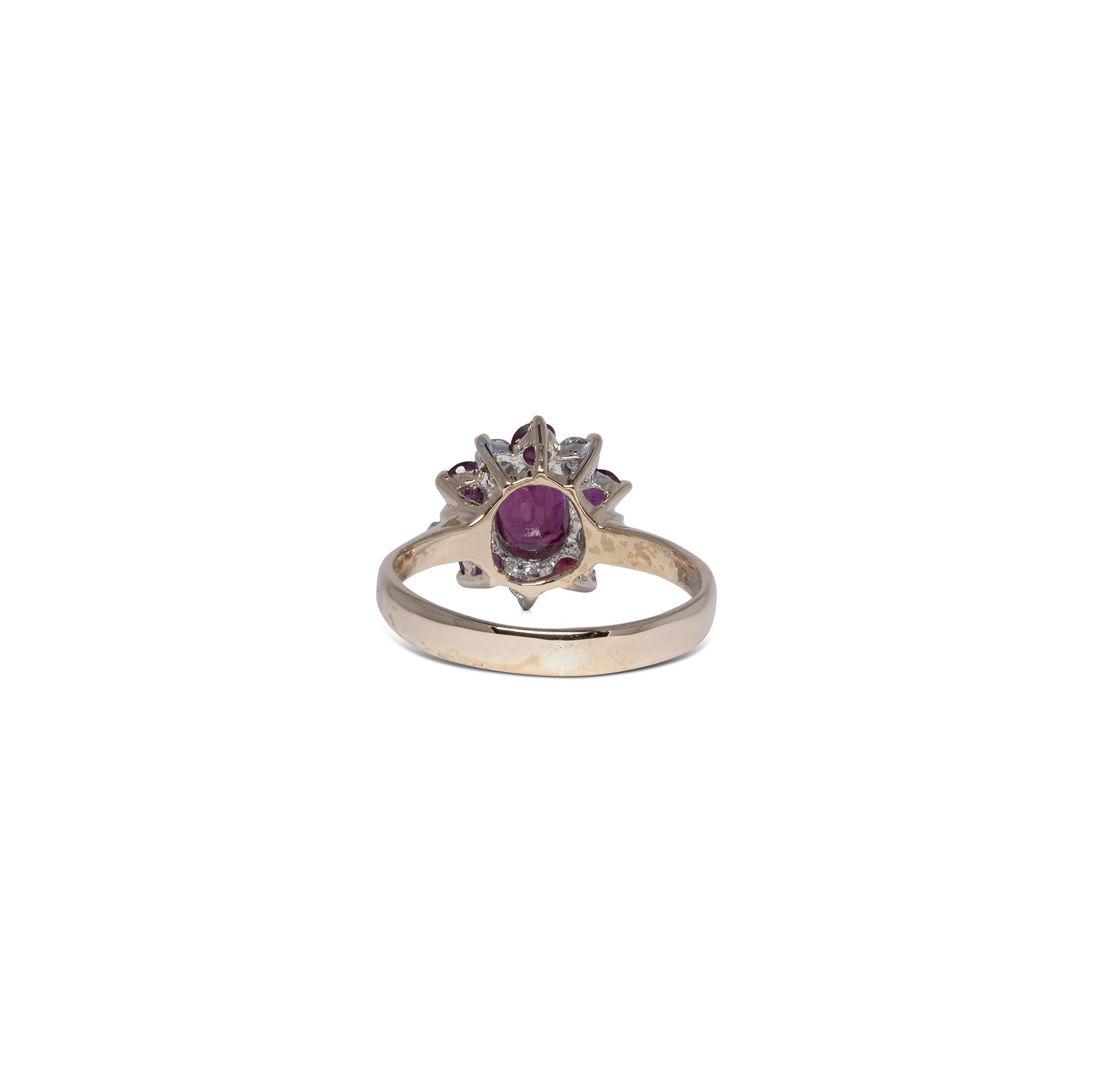 Ruby and Diamond Cocktail Ring