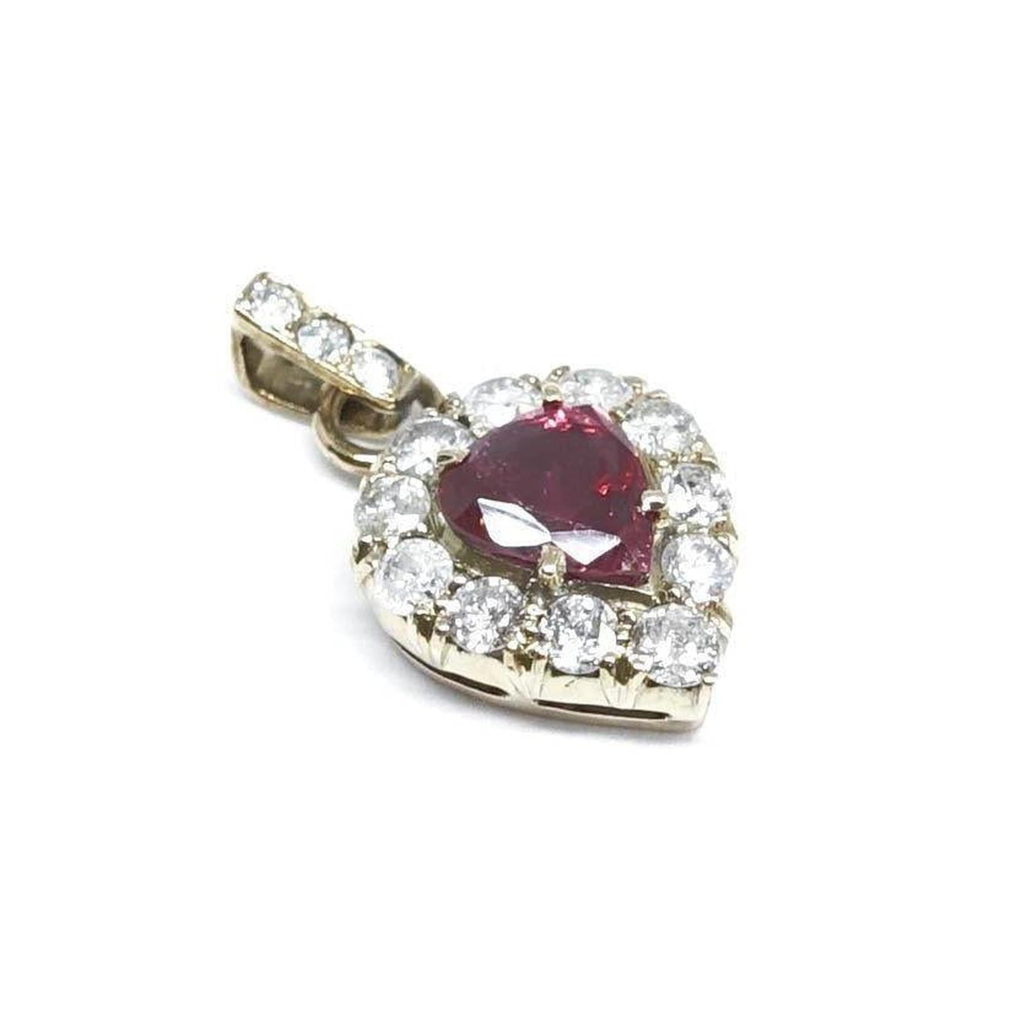 Ruby and Diamond Pendant