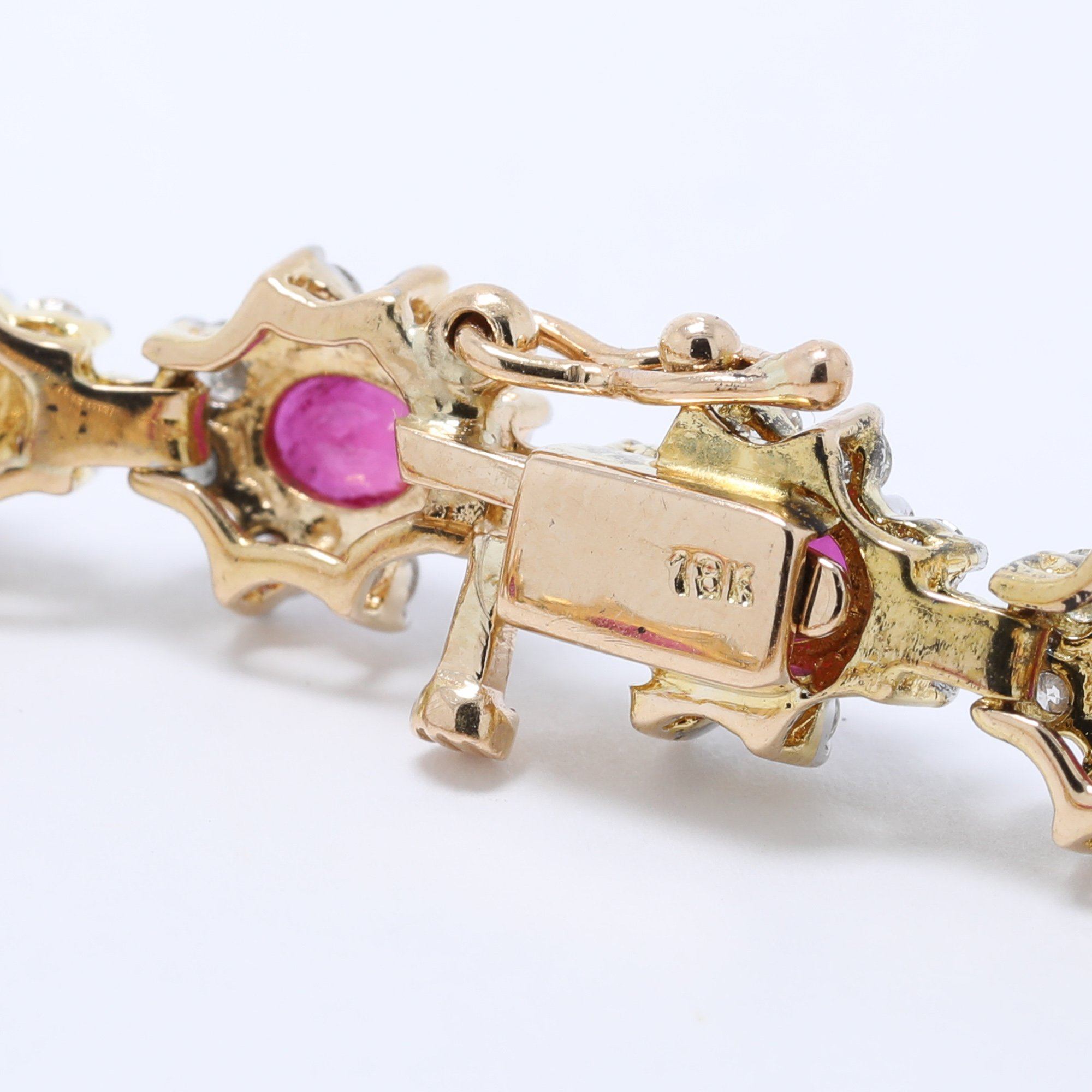 Ruby and Diamond Tennis Bracelet