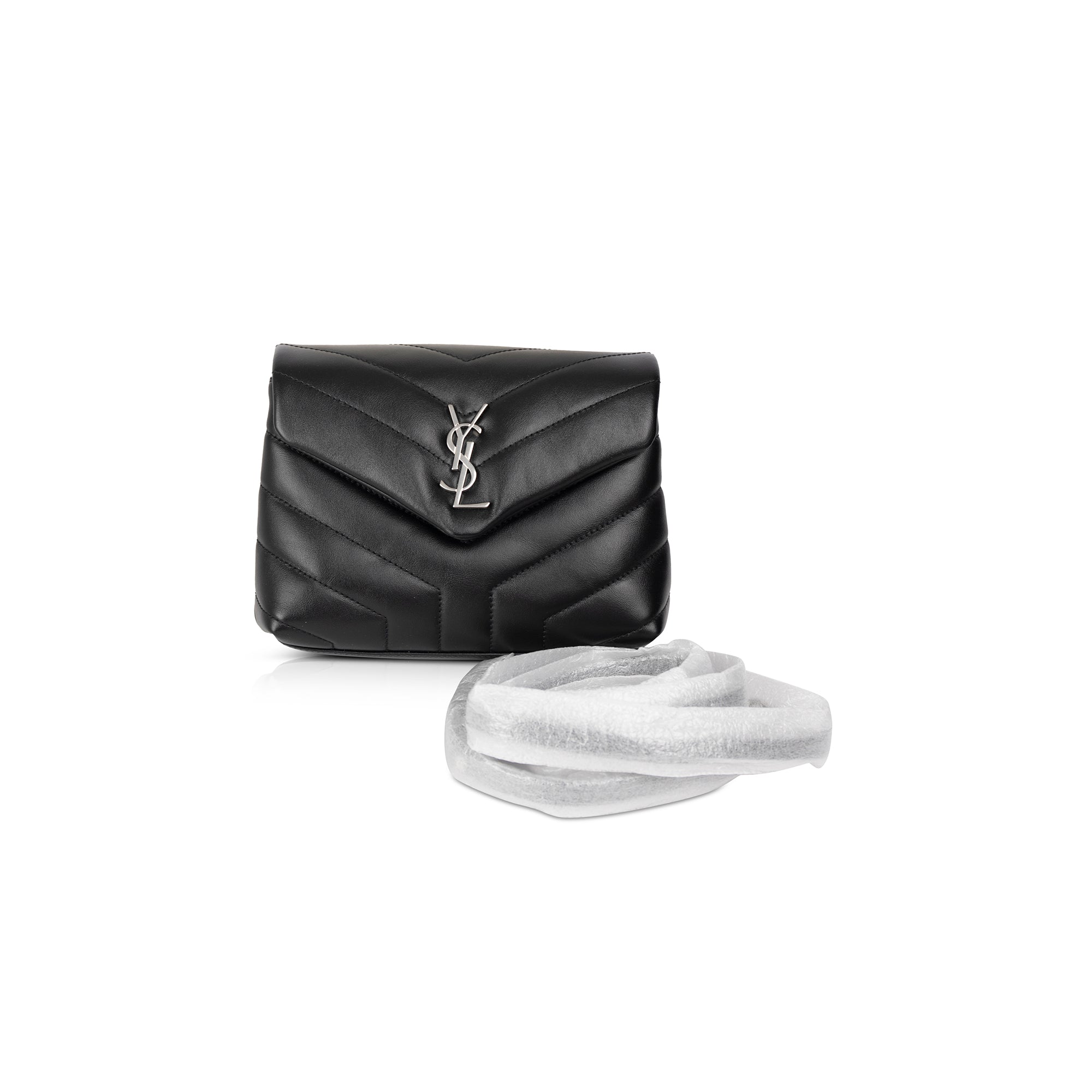 Saint Laurent 2020 Monogram Matelasse Toy Loulou Crossbody Bag w/ Box