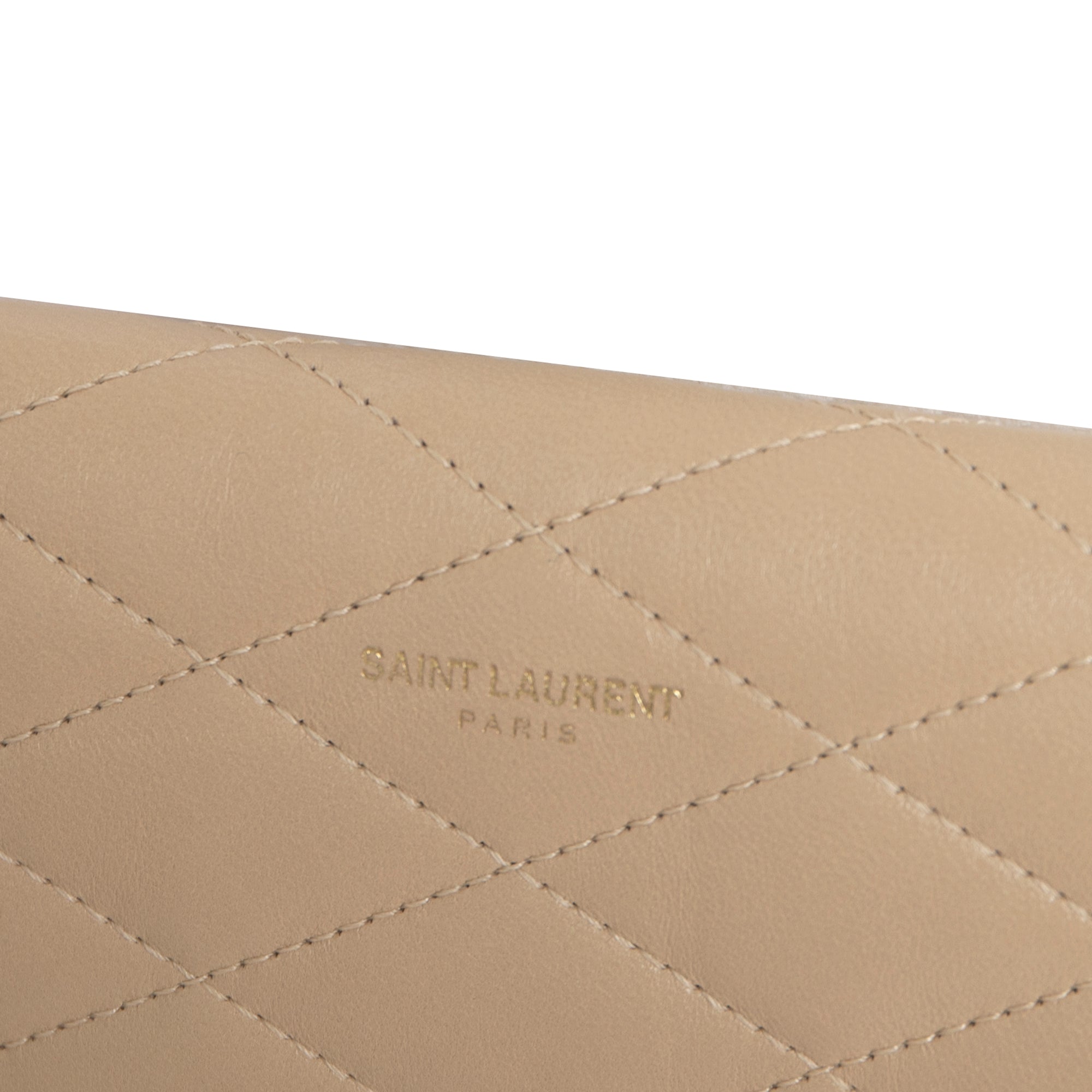 Saint Laurent 2020 Quilted Sade Envelope Pouch Clutch
