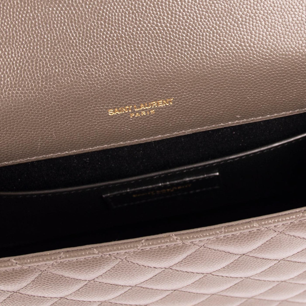 Saint Laurent 2021 Medium Monogram Matelasse Envelope Chain Bag w/ Box