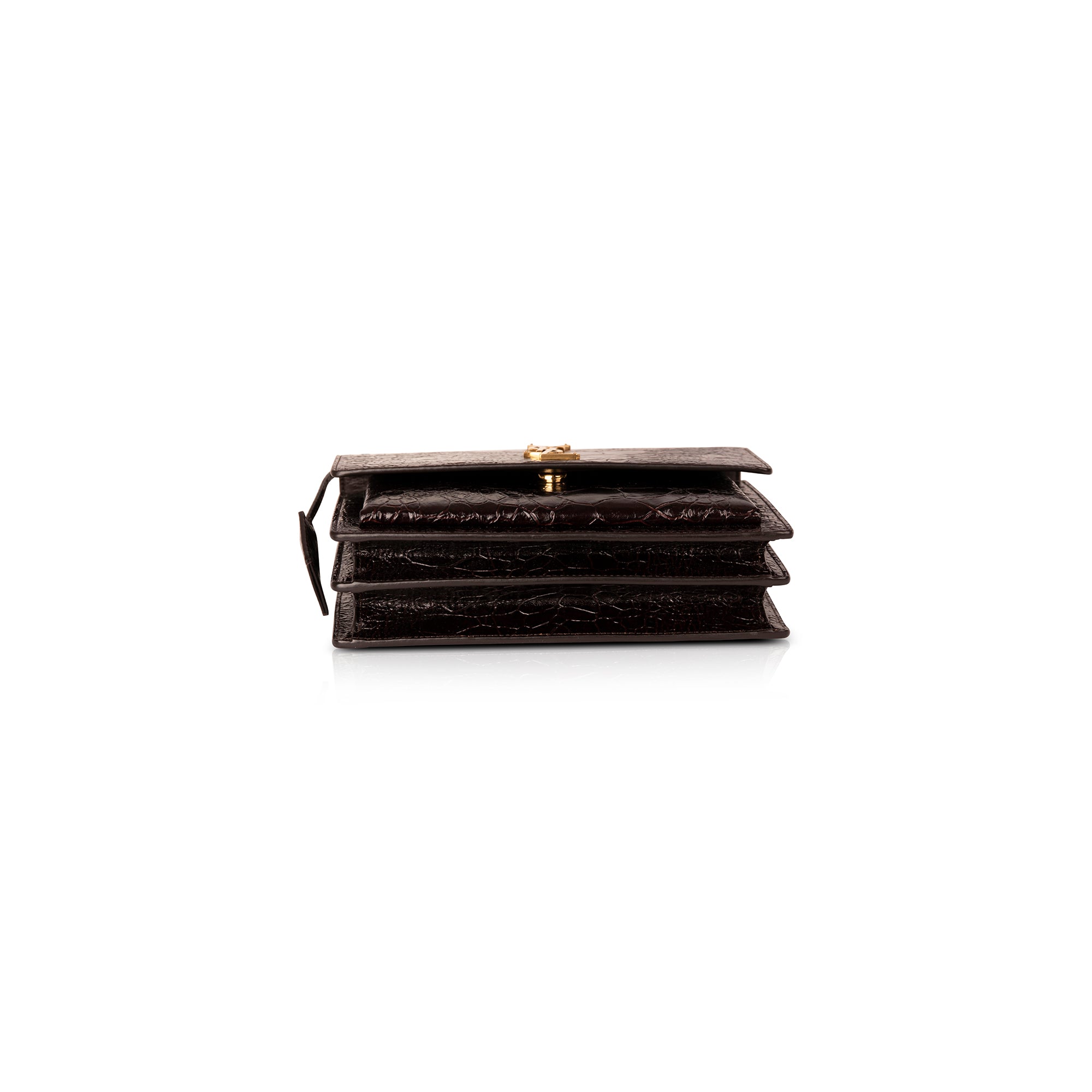 Saint Laurent 2021 Medium Scale-Embossed Sunset Bag