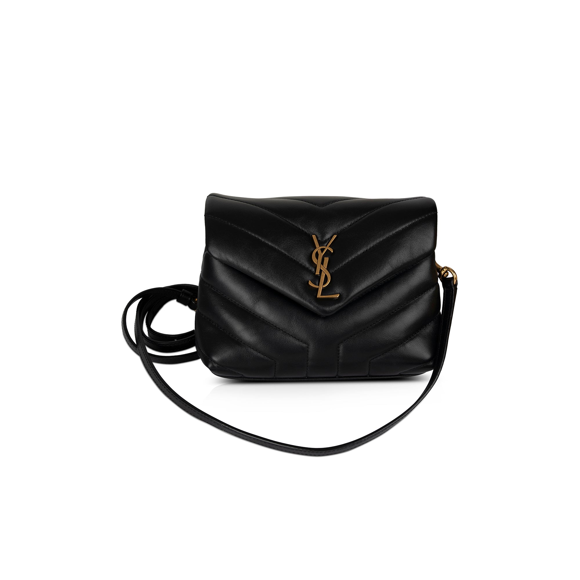Saint Laurent 2021 Monogram Matelasse Toy Loulou Crossbody Bag w/ Box