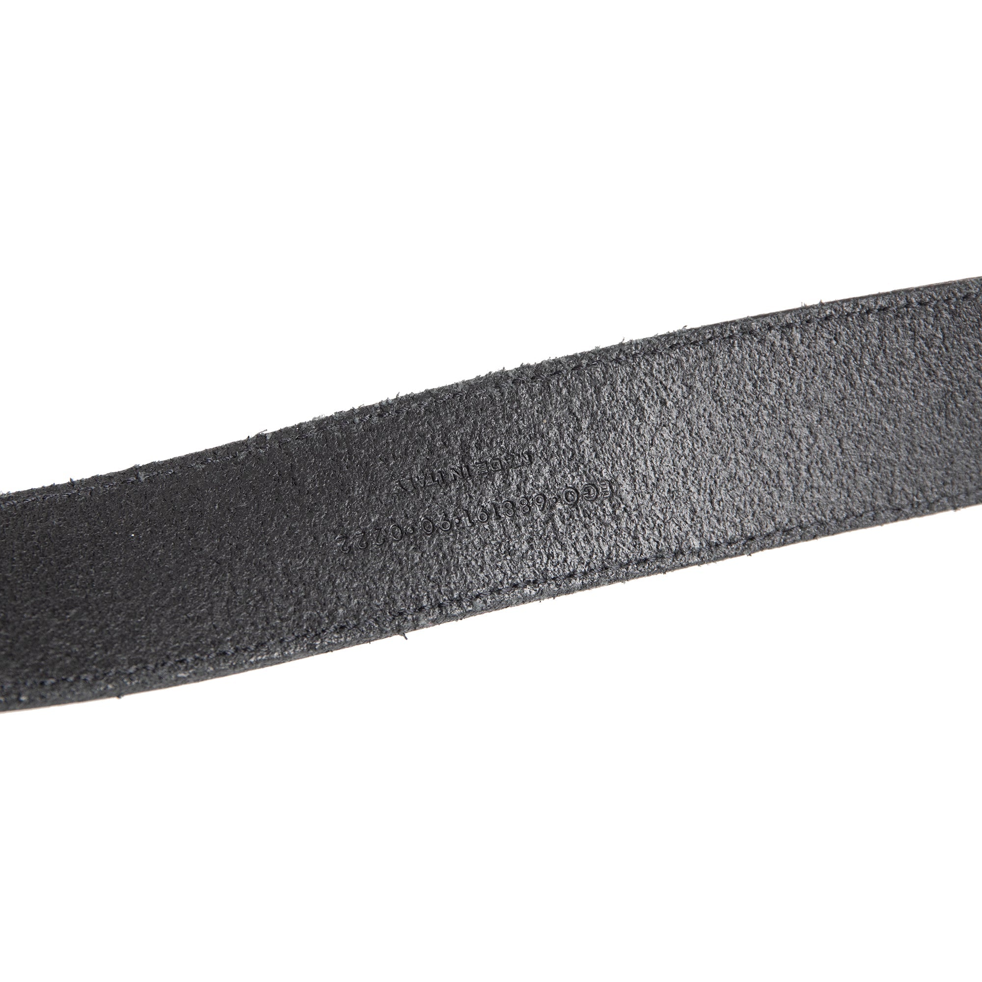 Saint Laurent 2022 Folk Buckle Leather Belt w/ Box