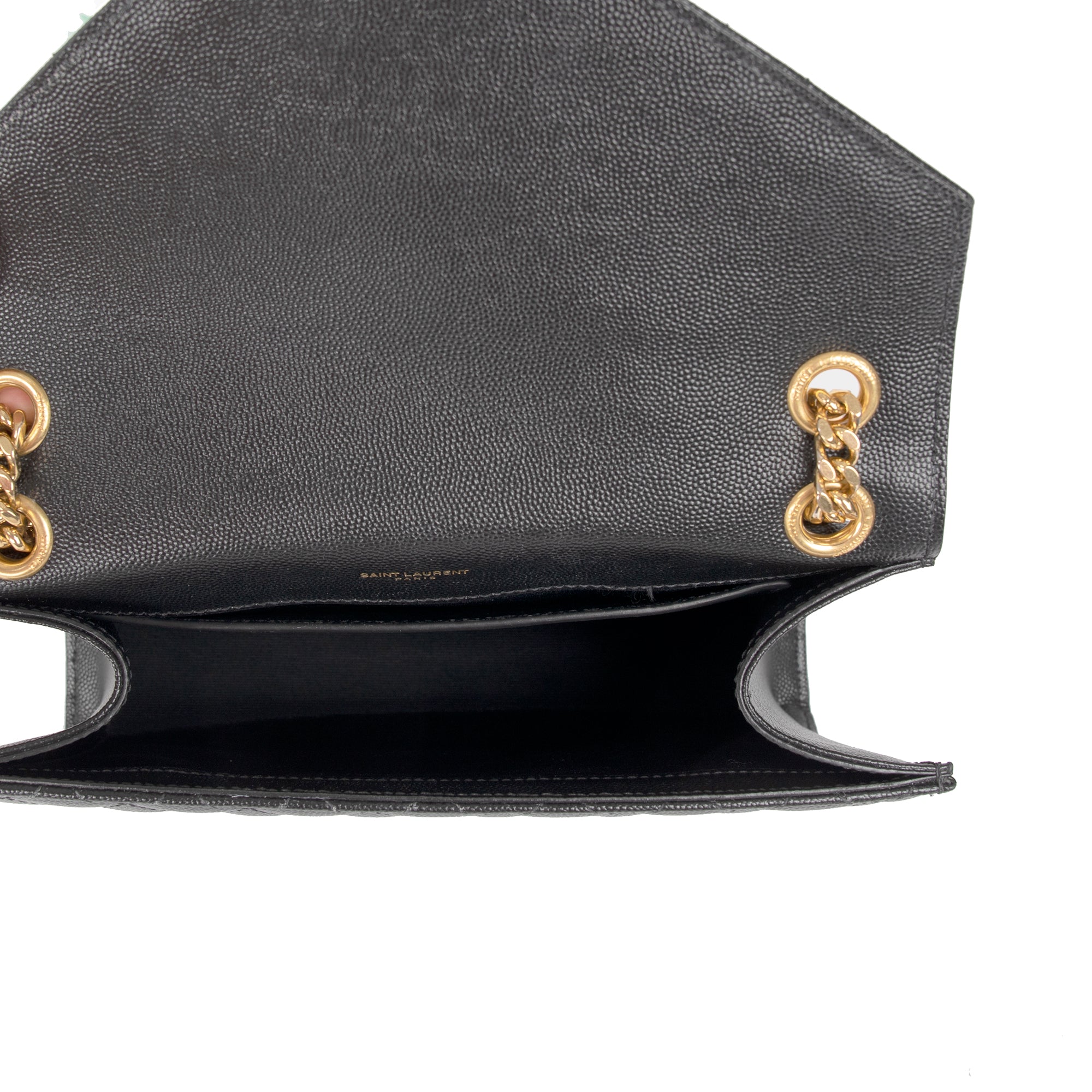 Saint Laurent 2022 Medium Monogram Matelasse Envelope Chain Bag w/ Recept