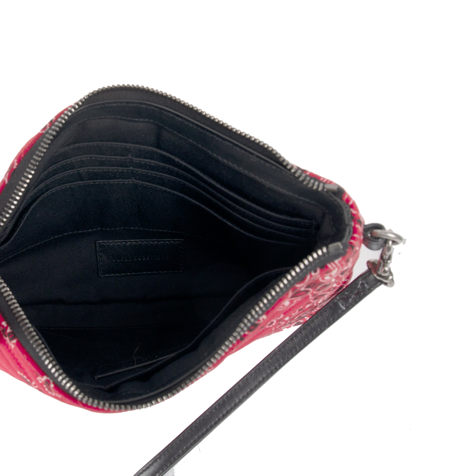 Saint Laurent Bandana Wristlet Pouch