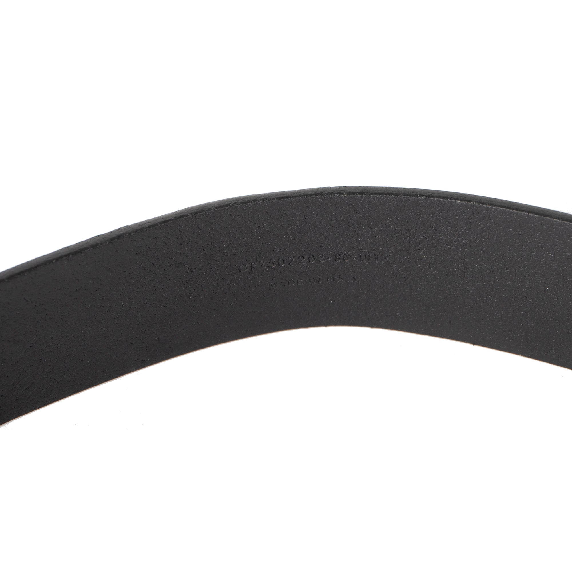 Saint Laurent Black Leather Celtic Belt