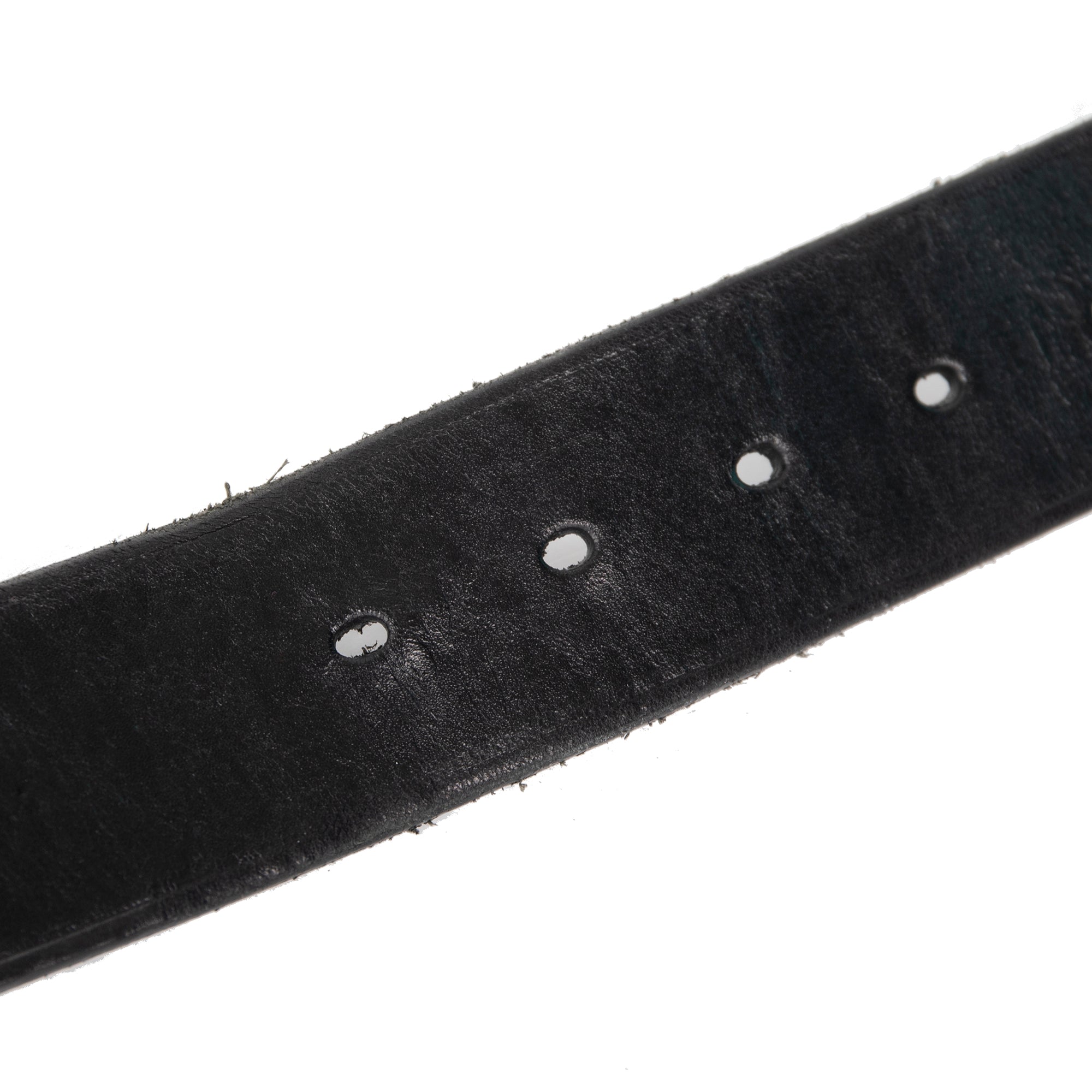 Saint Laurent Black Leather Celtic Belt