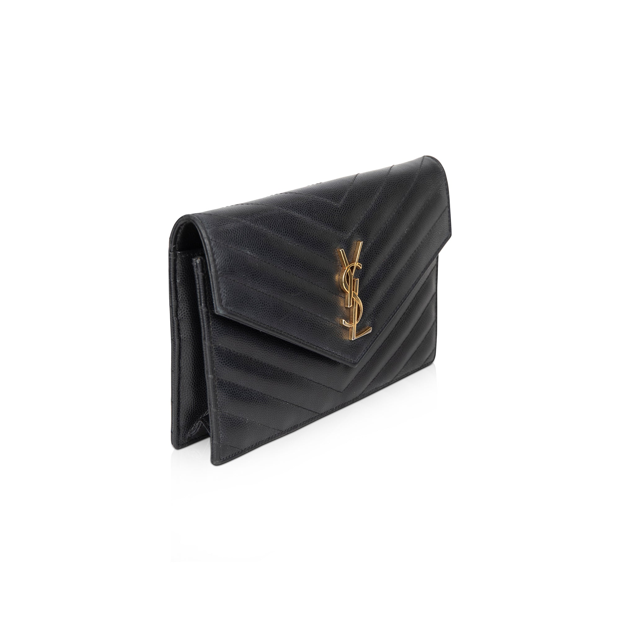 Saint Laurent Cassandre Envelope Chain Wallet