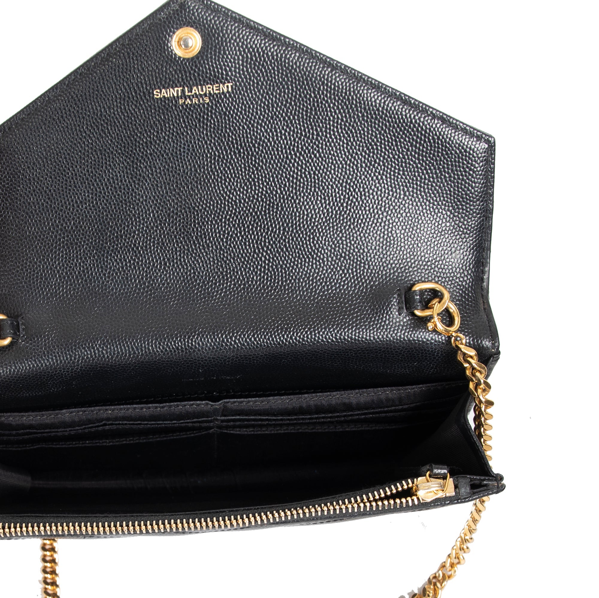 Saint Laurent Cassandre Envelope Chain Wallet