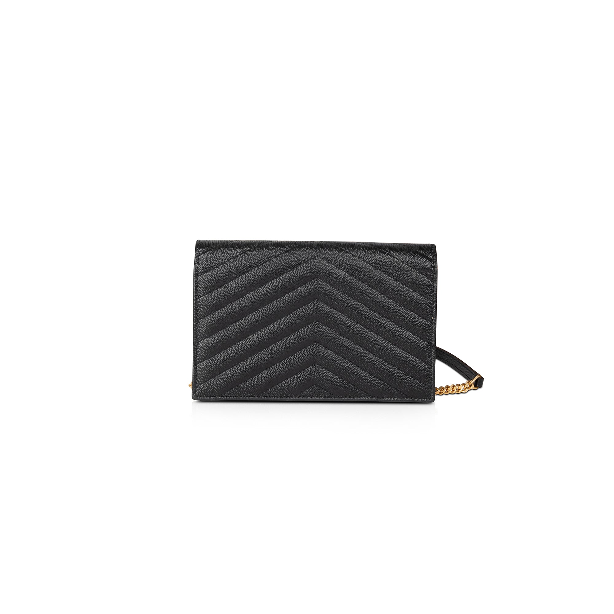 Saint Laurent Cassandre Envelope Chain Wallet w/ Box