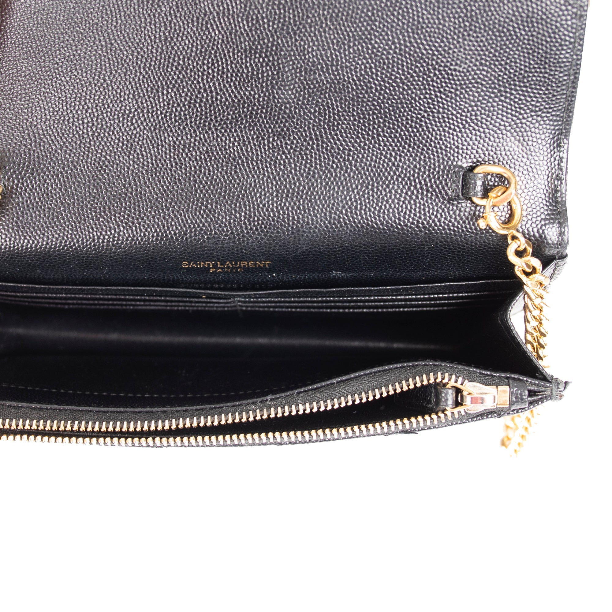 Saint Laurent Cassandre Envelope Chain Wallet w/ Box