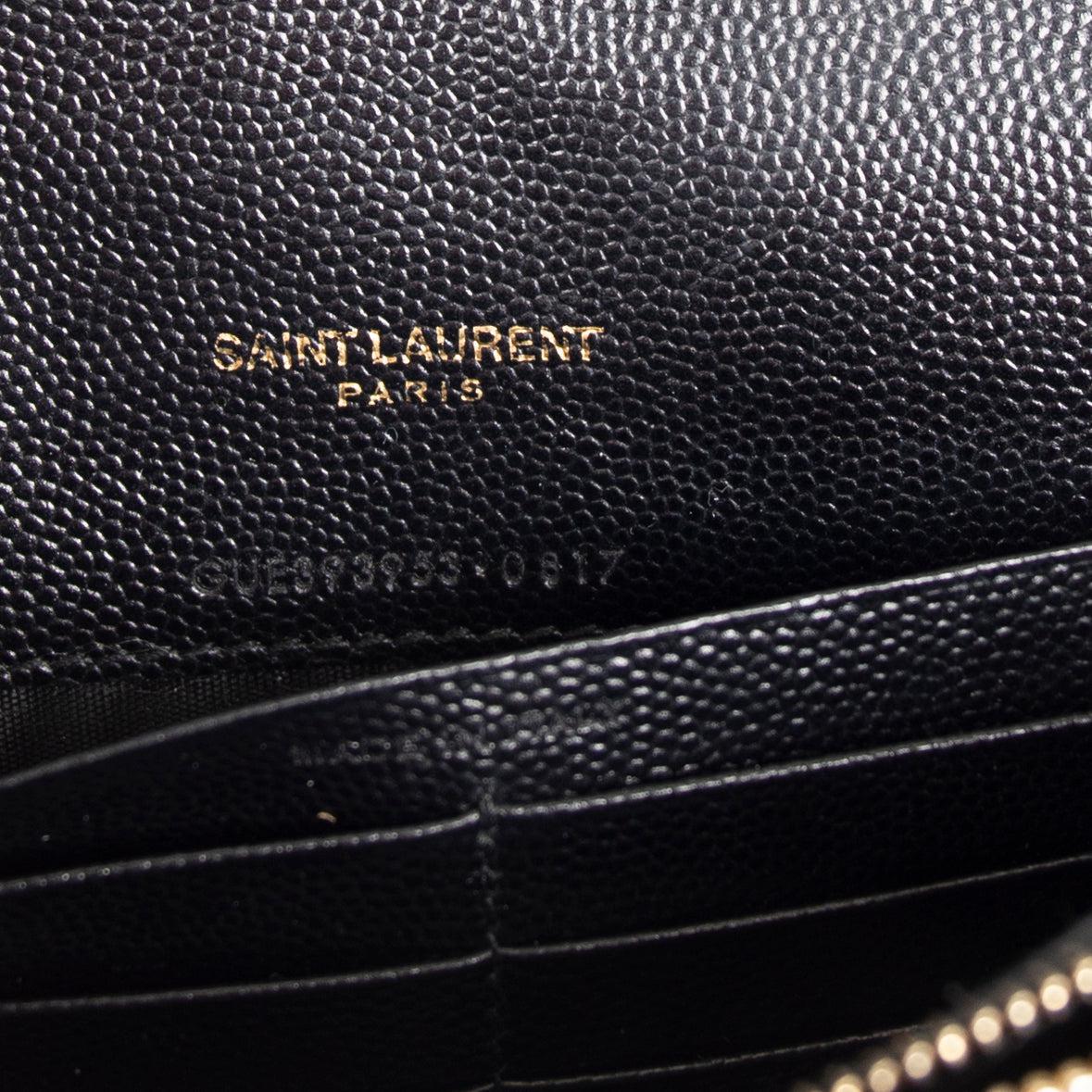 Saint Laurent Cassandre Envelope Chain Wallet w/ Box