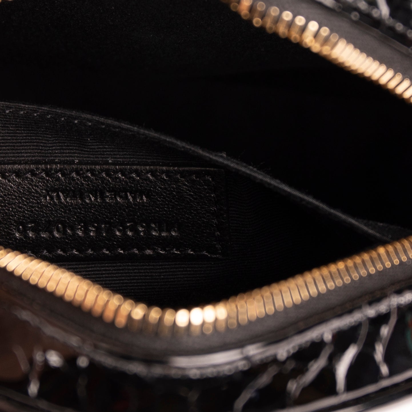 Saint Laurent Croc Embossed Patent Leather Round Monogram Camera Bag w/ Box