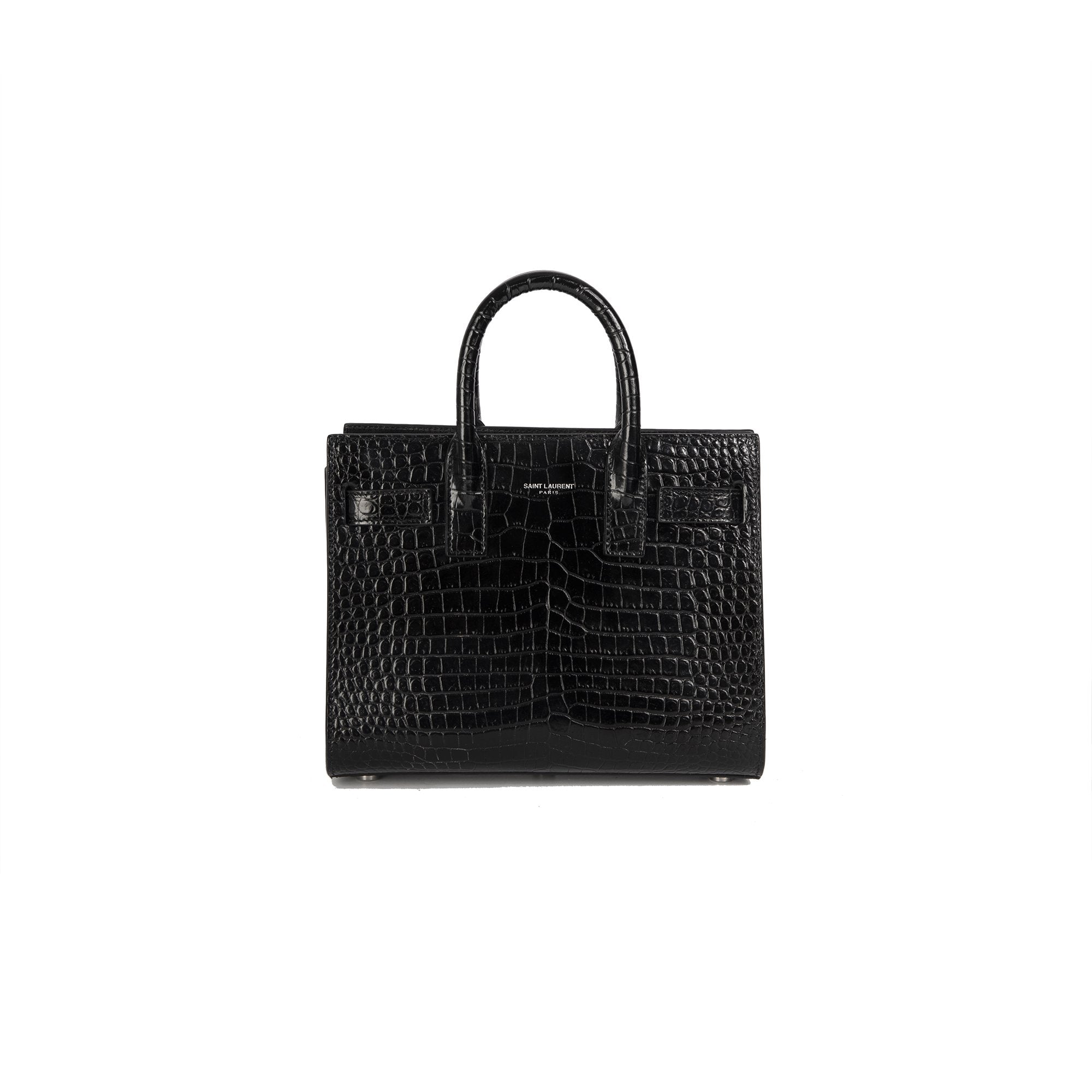 Saint Laurent Embossed Crocodile Nano Sac De Jour