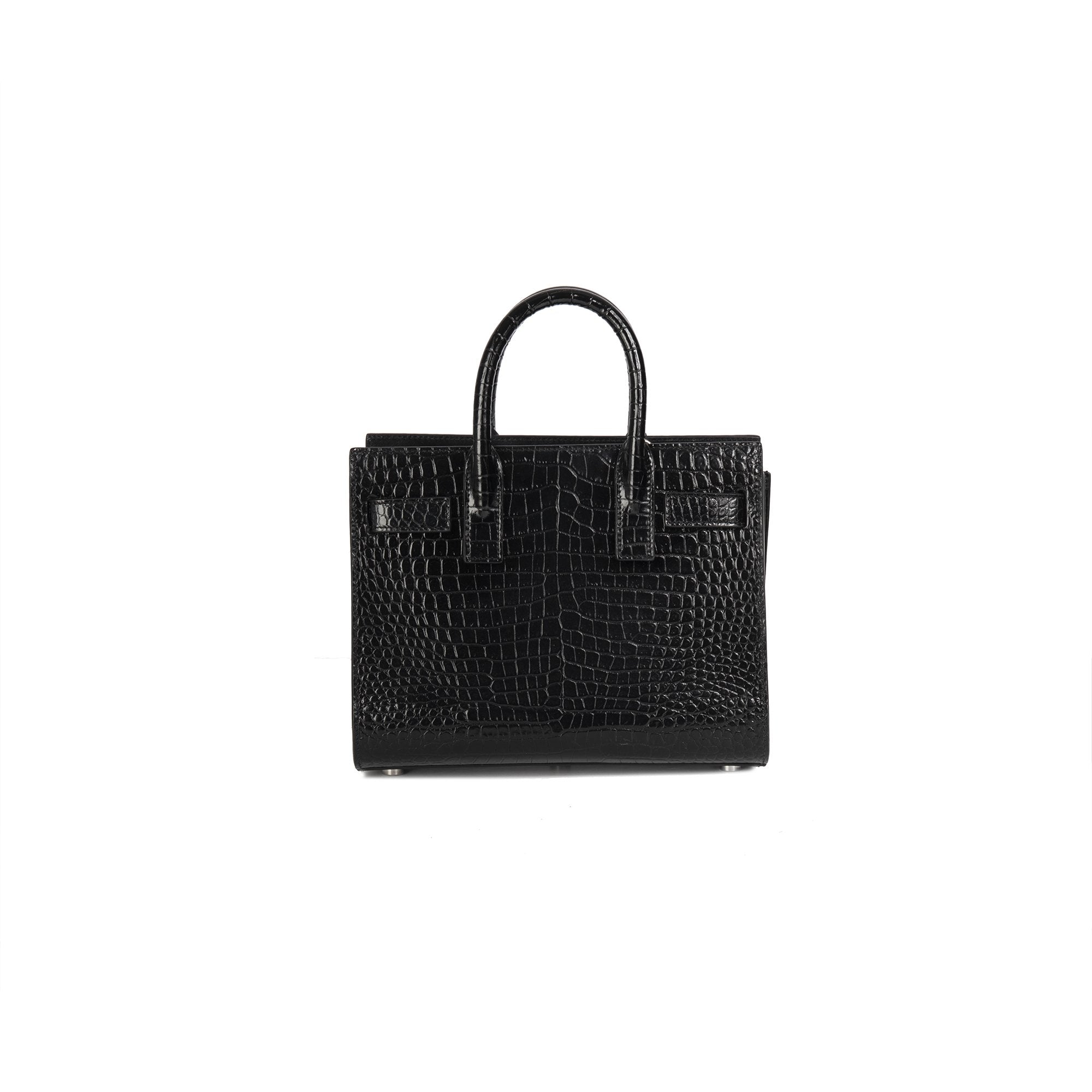 Saint Laurent Embossed Crocodile Nano Sac De Jour