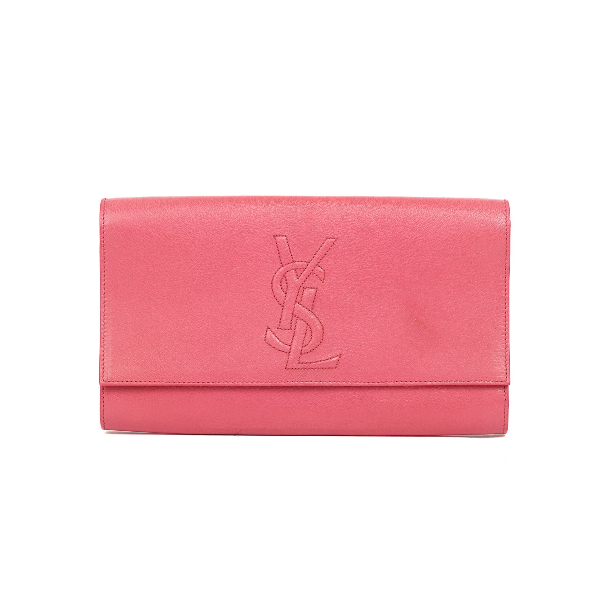 Saint Laurent Large Belle de Jour Clutch w/ Box