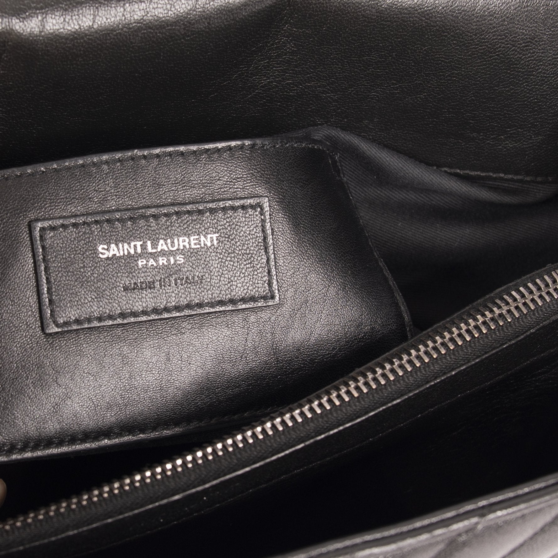 Saint Laurent Large Chevron College Bag
