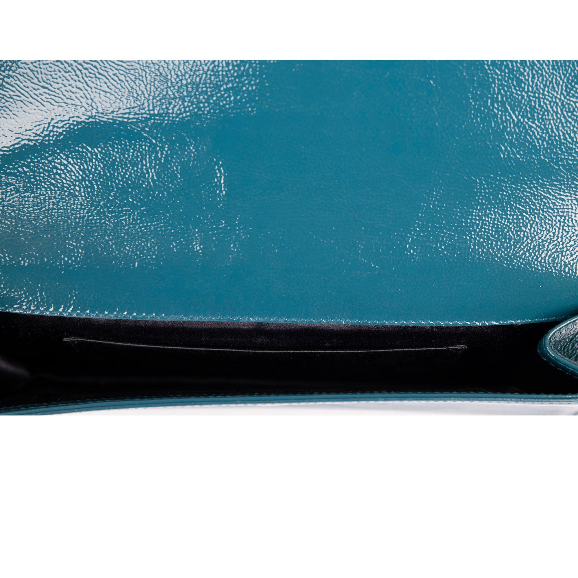 Saint Laurent Large Patent Leather Belle de Jour Clutch