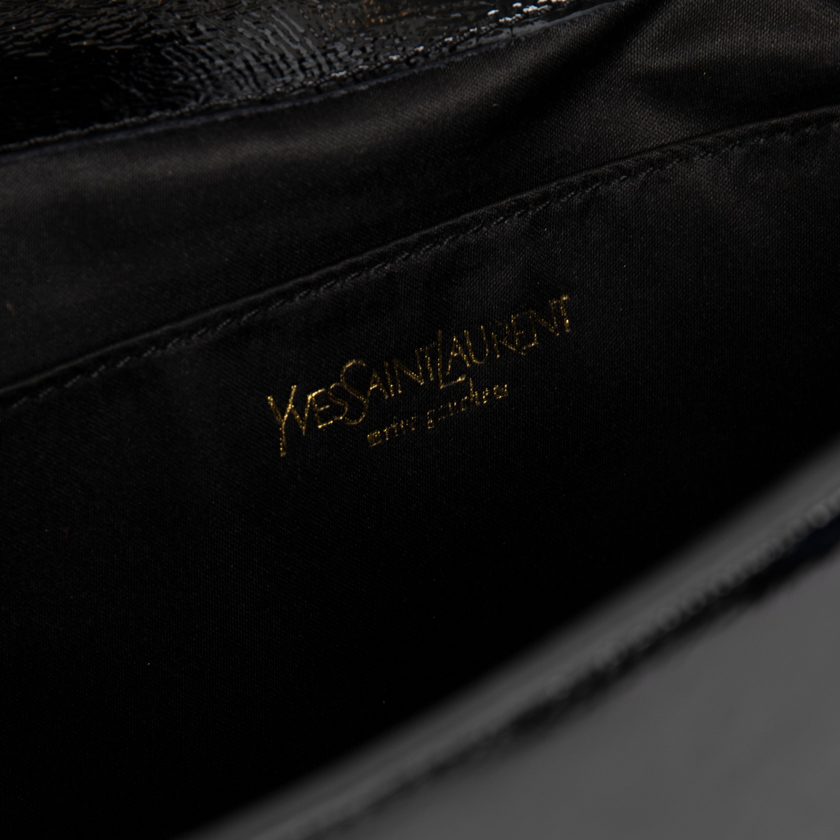 Saint Laurent Large Patent Leather Belle de Jour Clutch