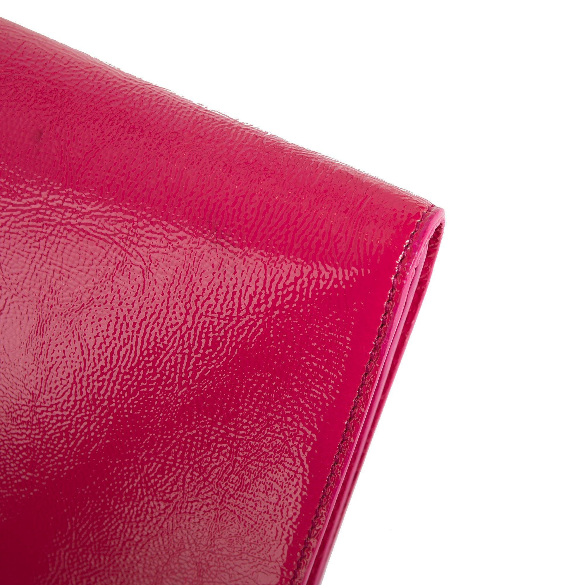 Saint Laurent Large Patent Leather Belle de Jour Clutch