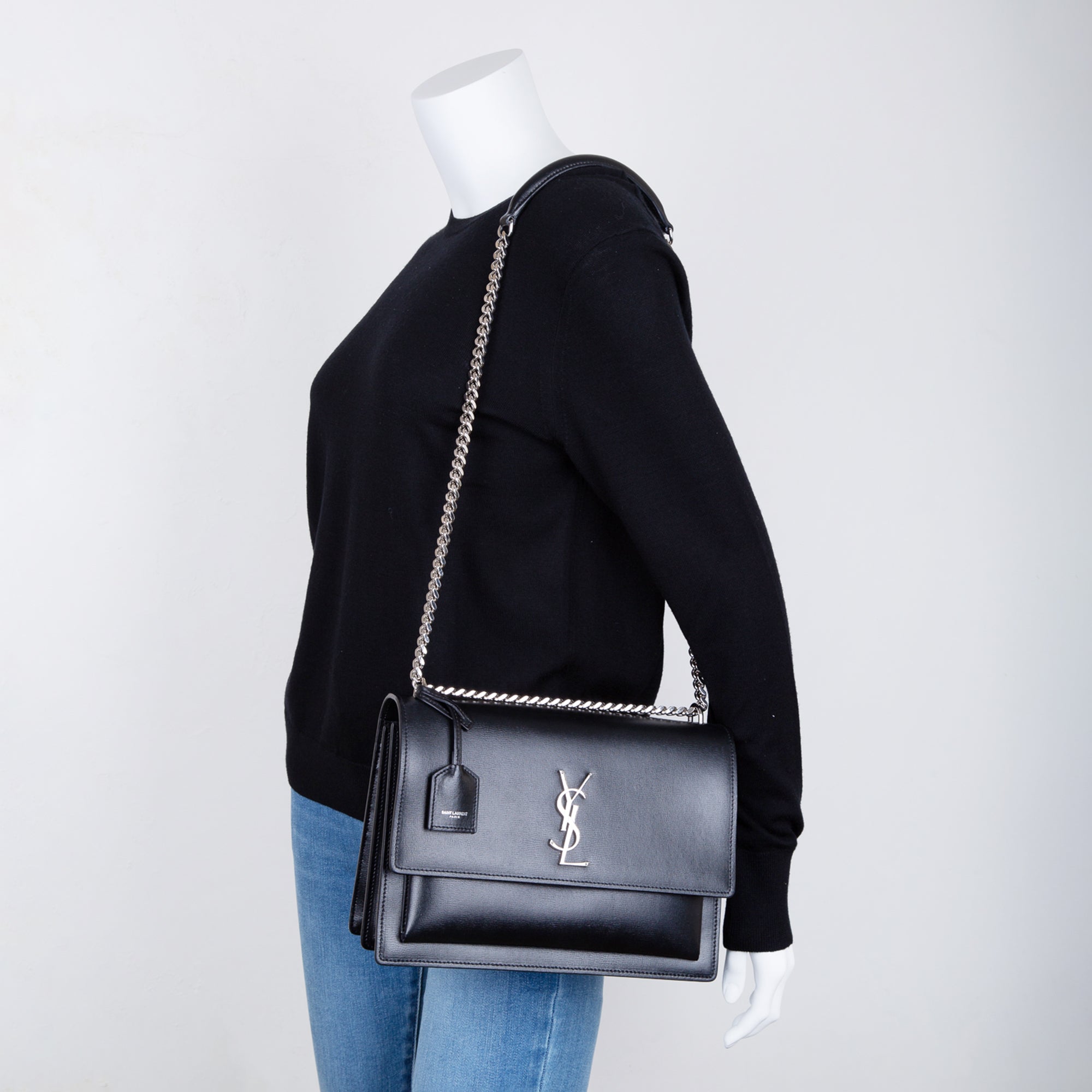 Saint Laurent Large Sunset Chain Bag w/ Box & Receipt