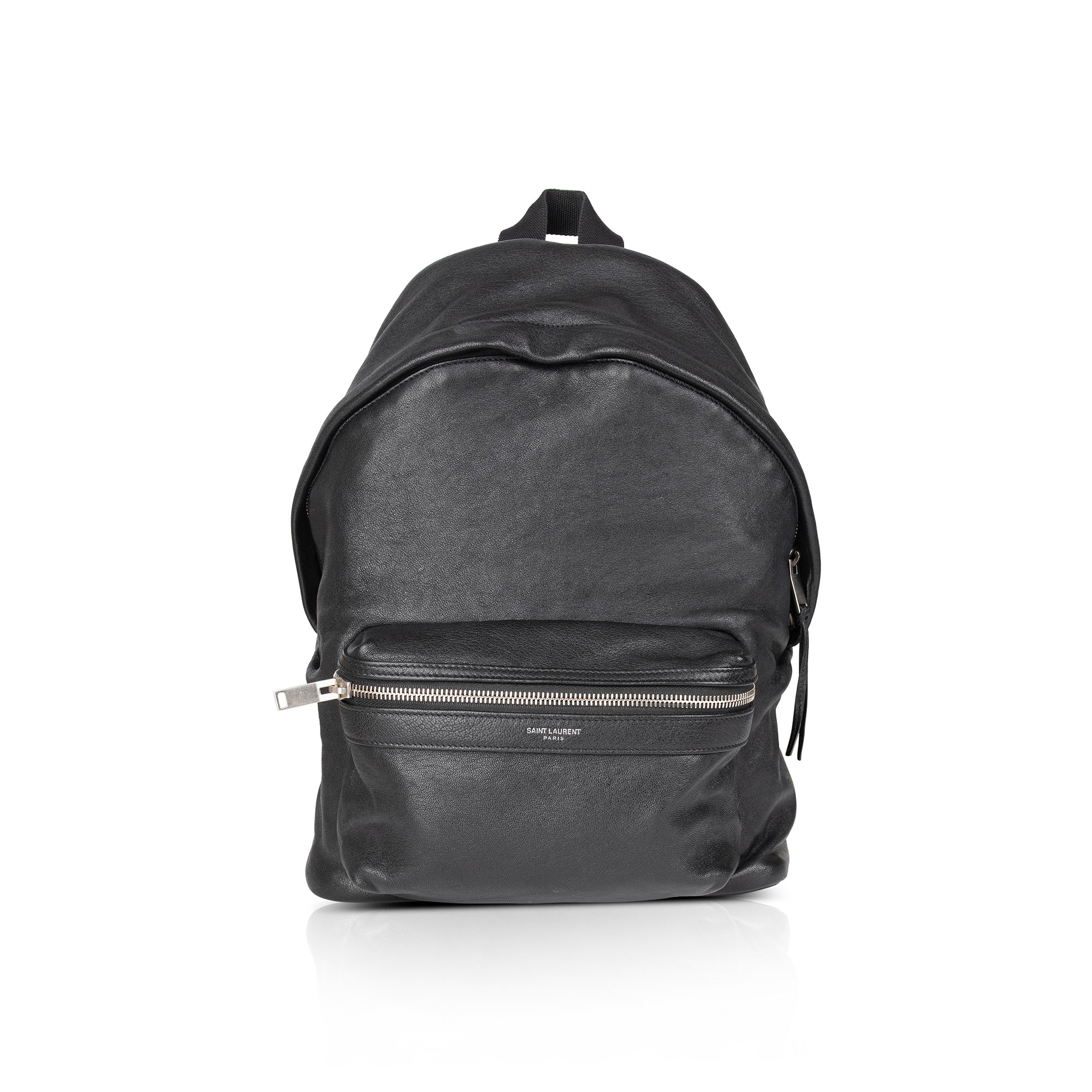Saint Laurent Leather City Backpack