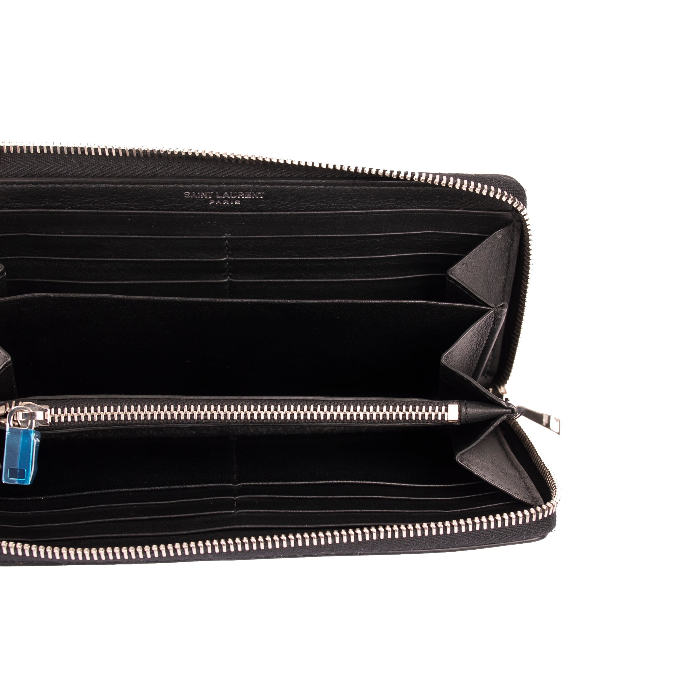 Saint Laurent Leather Continental Wallet w/ Box