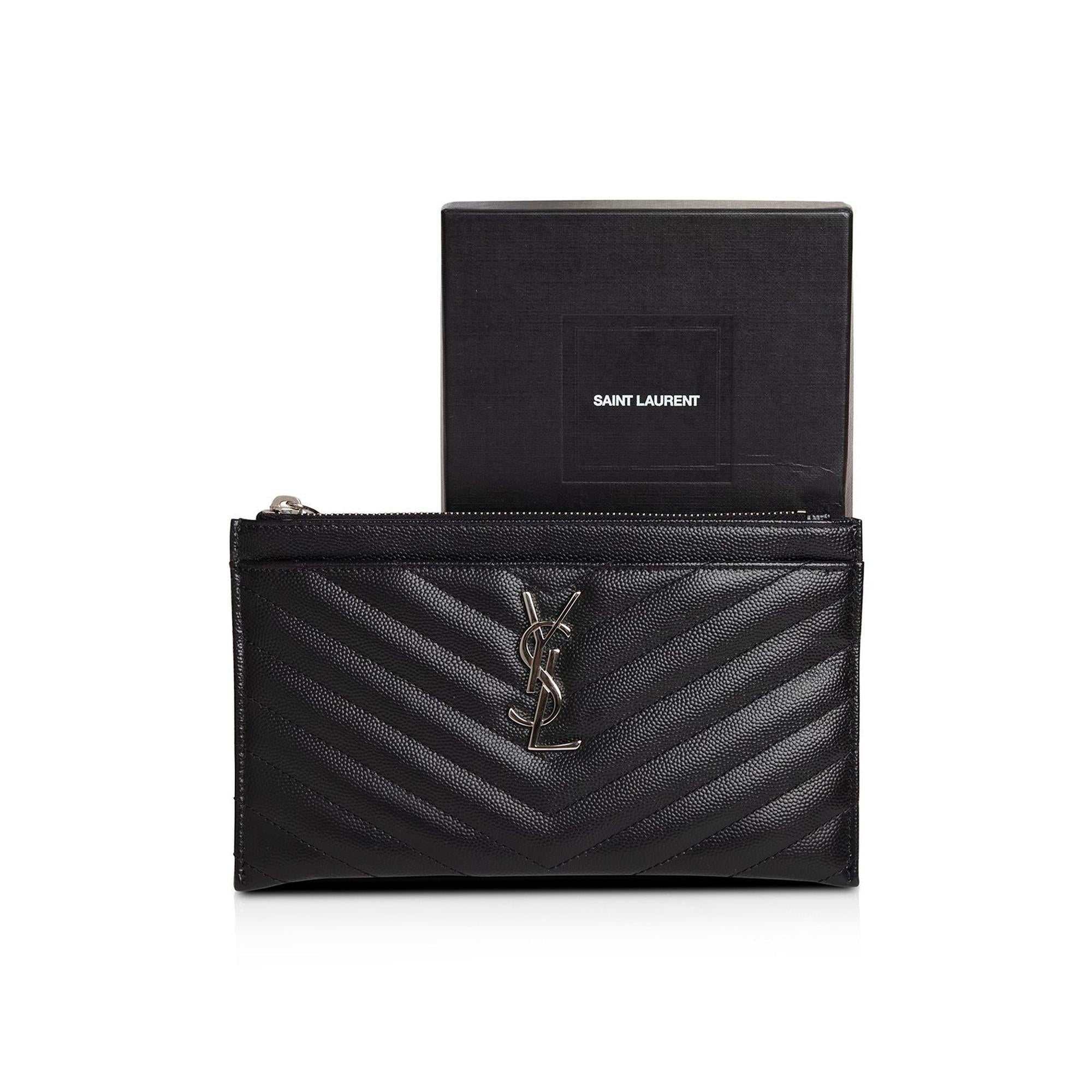 Saint Laurent Matelasse Cassandre Bill Pouch w/ Box
