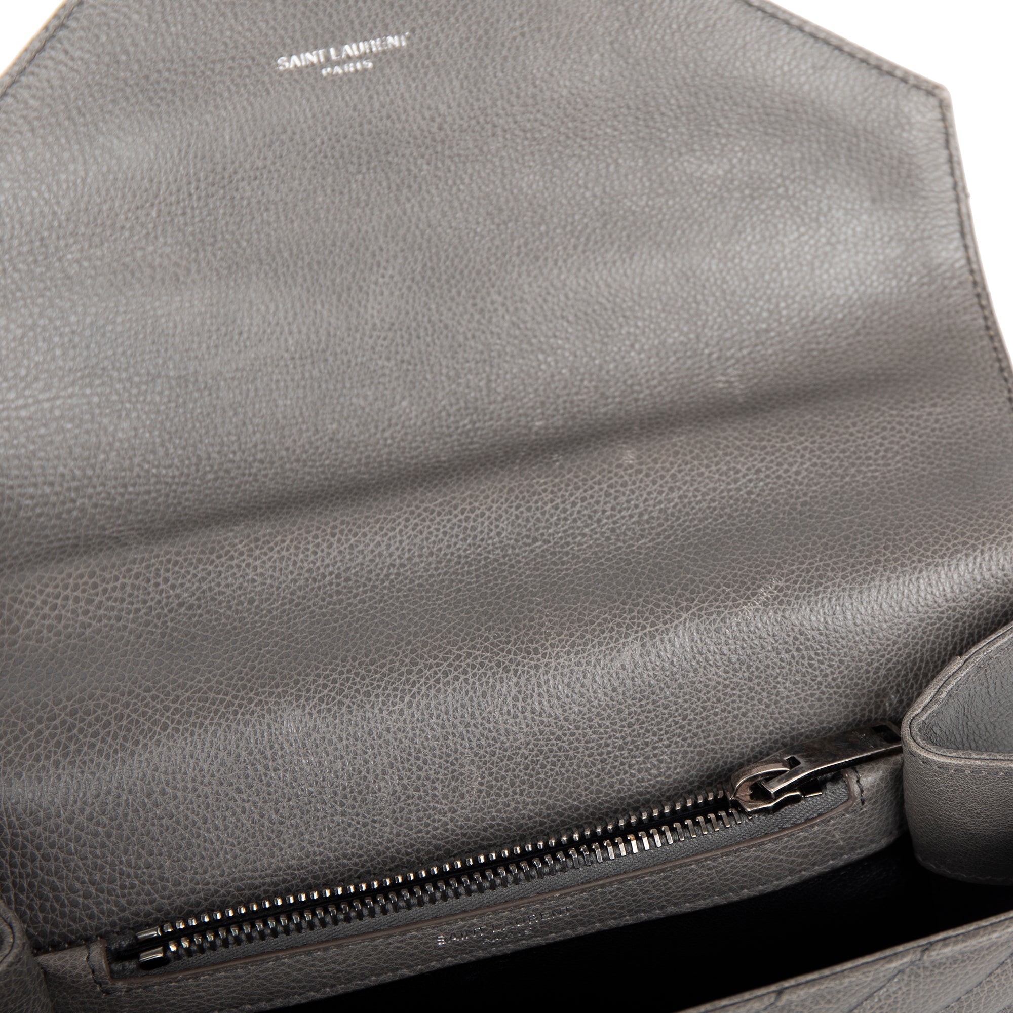 Saint Laurent Medium Chevron College Bag w/ Box & Receipt