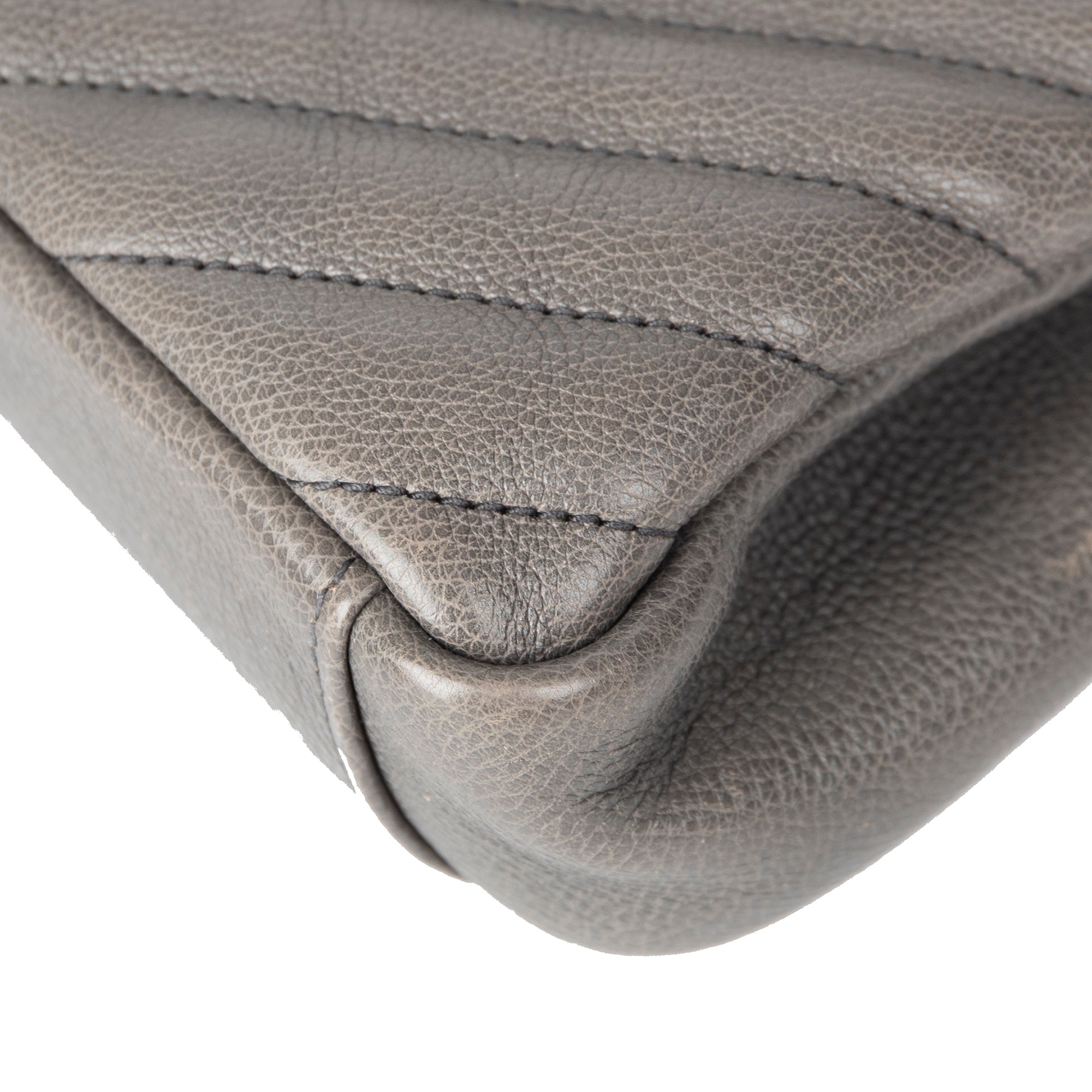 Saint Laurent Medium Chevron College Bag w/ Box & Receipt