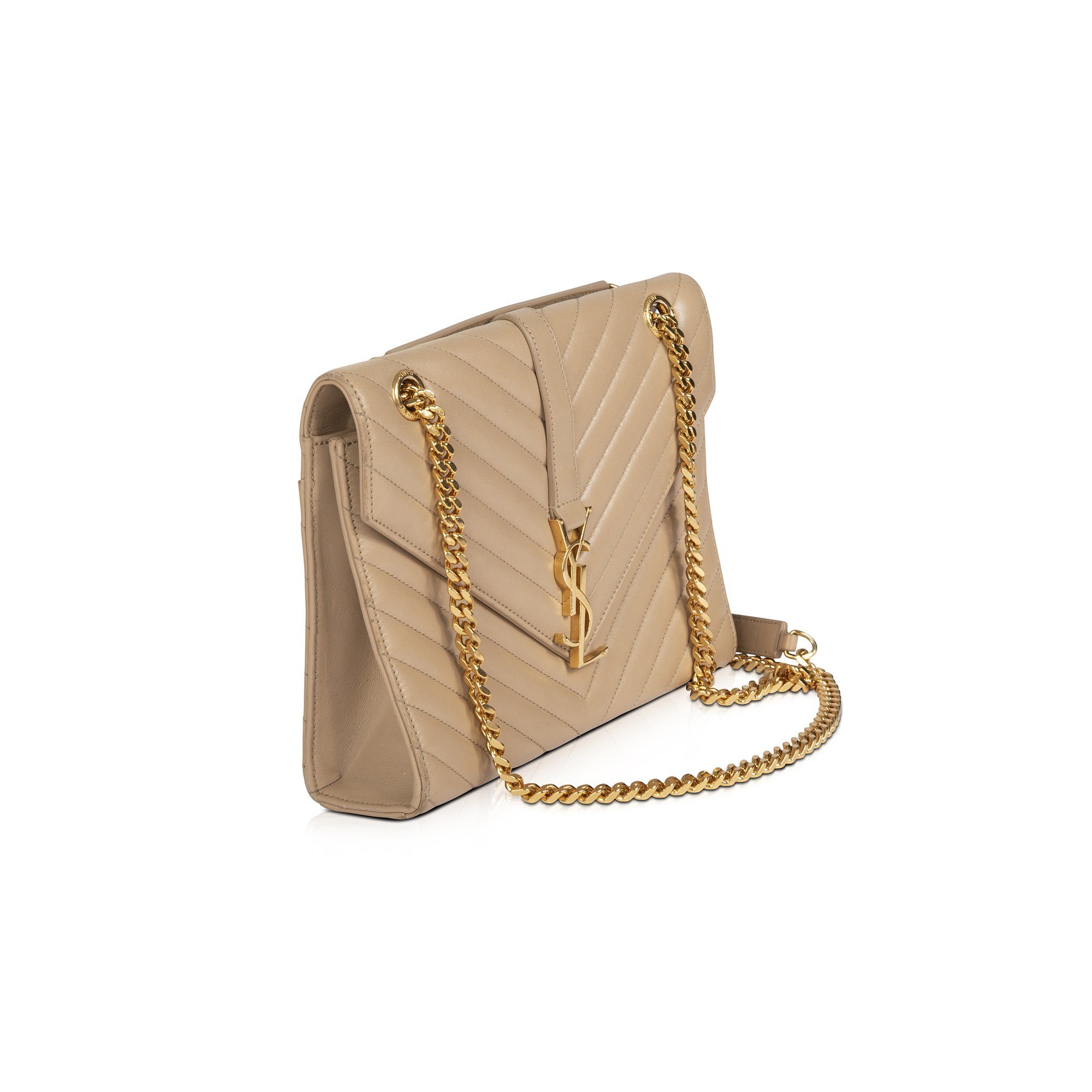 Saint Laurent Medium Monogram Envelope Chain Bag w/ Box