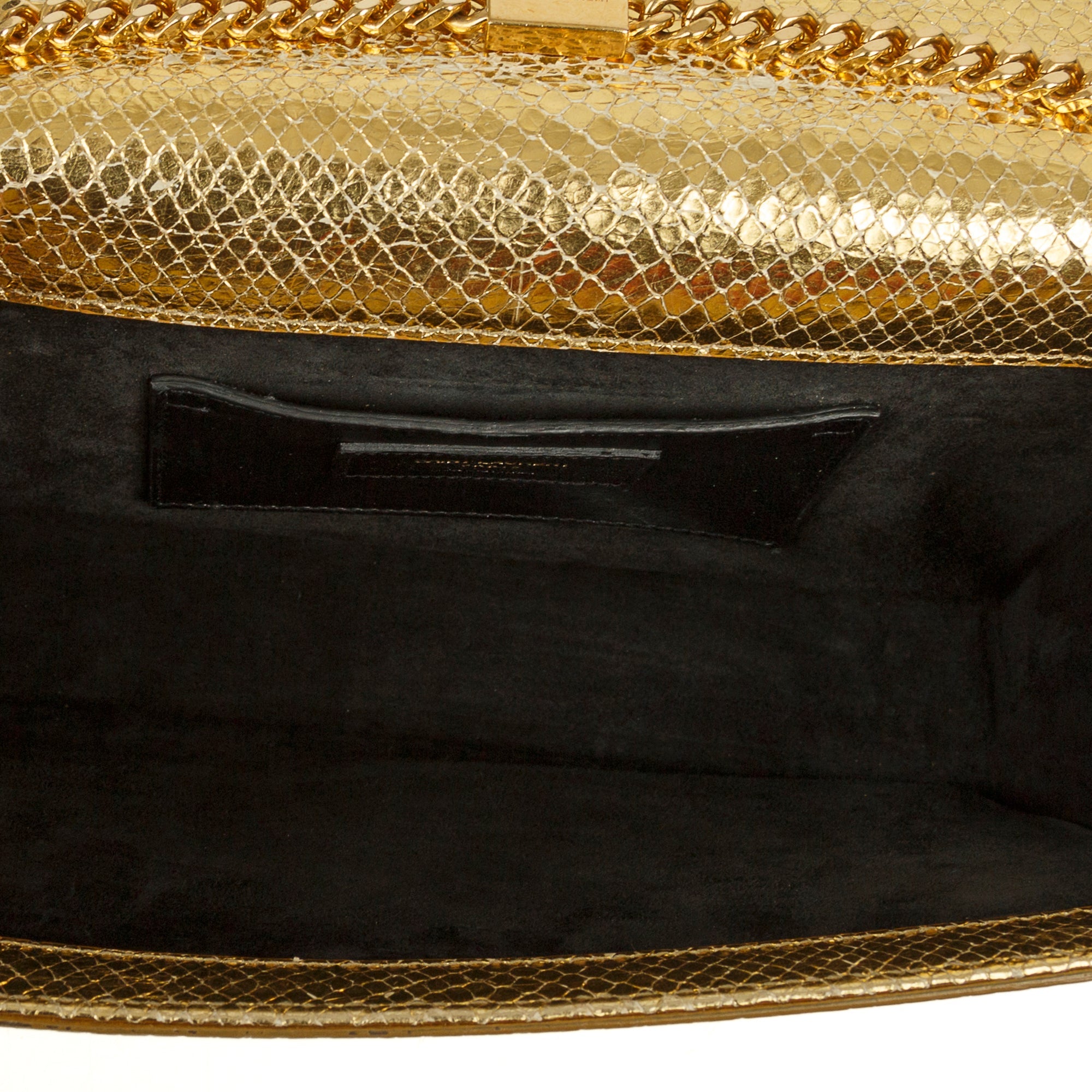 Saint Laurent Medium Python-Embossed Kate Monogram Tassel Bag w/ Box