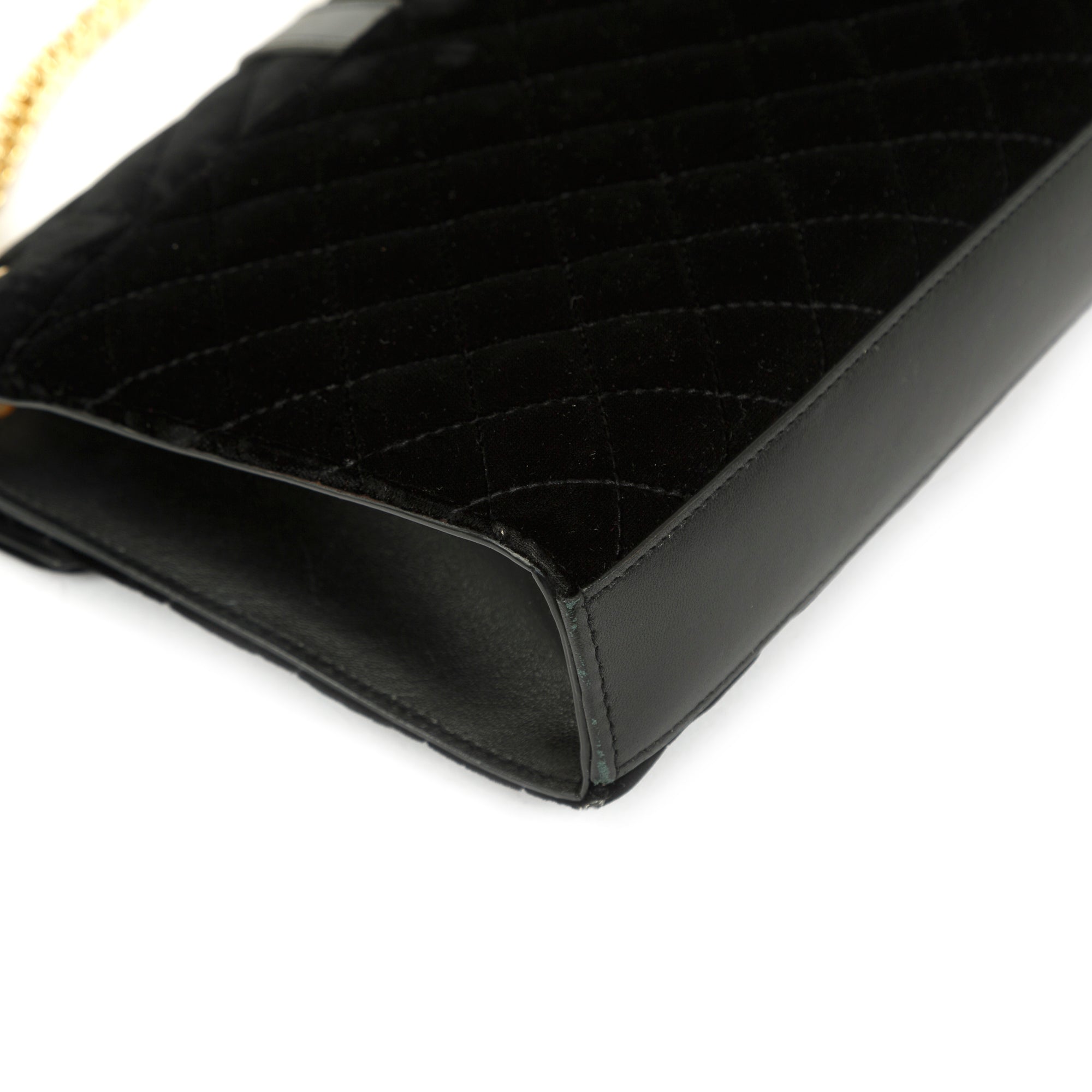 Saint Laurent Medium Velvet Mix Matelasse Envelope Chain Bag