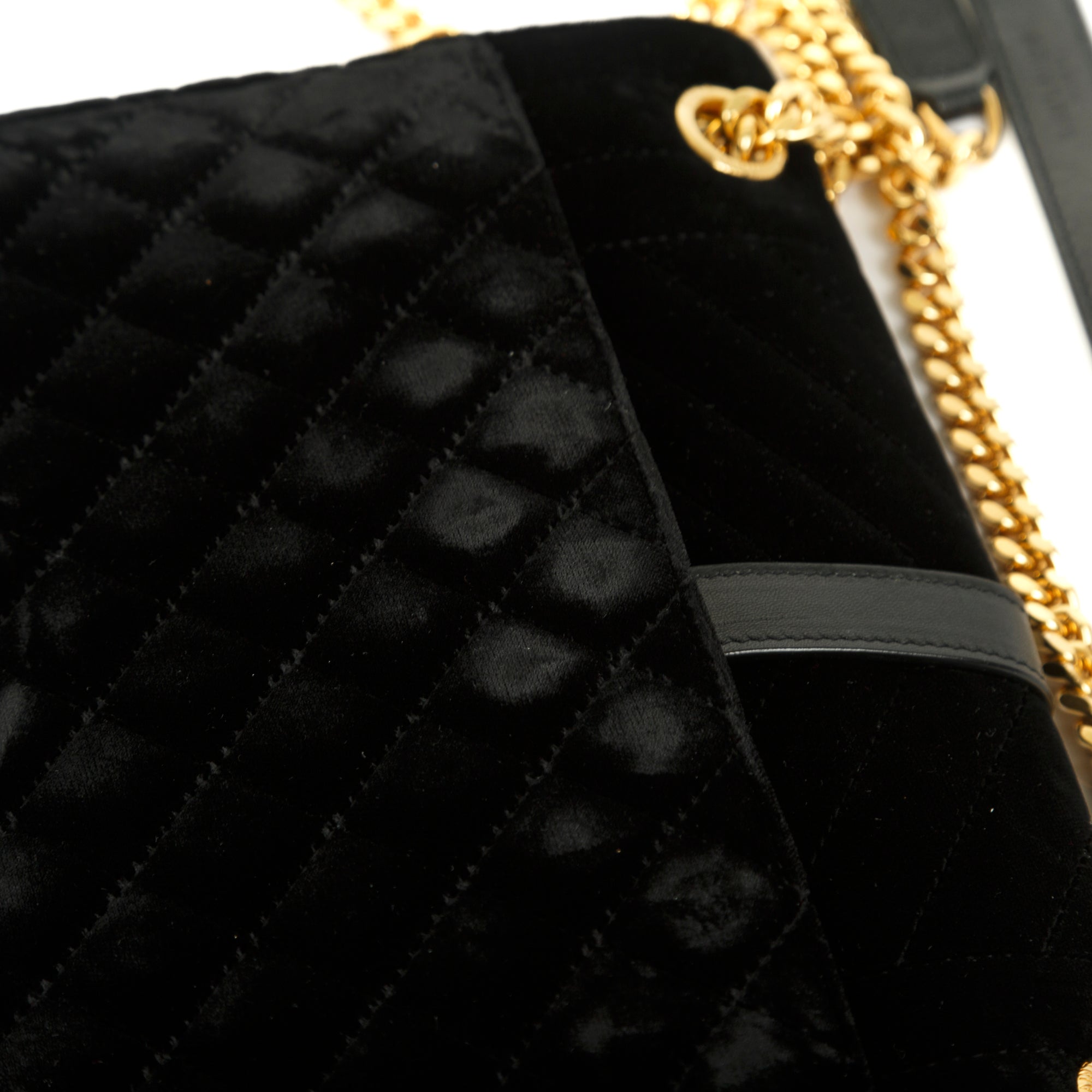 Saint Laurent Medium Velvet Mix Matelasse Envelope Chain Bag