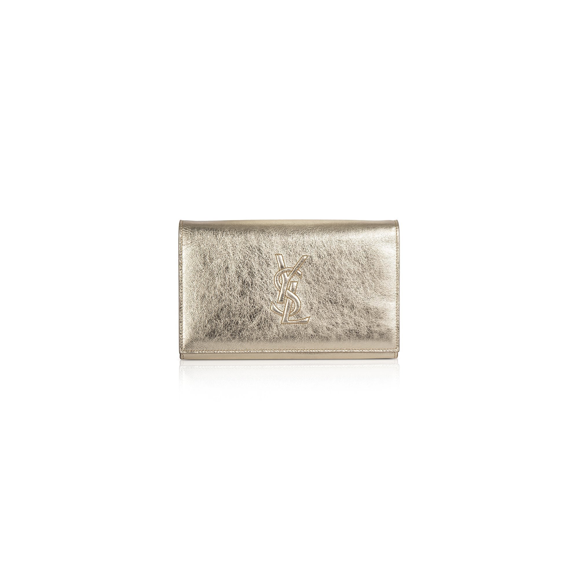 Saint Laurent Metallic Belle De Jour Clutch