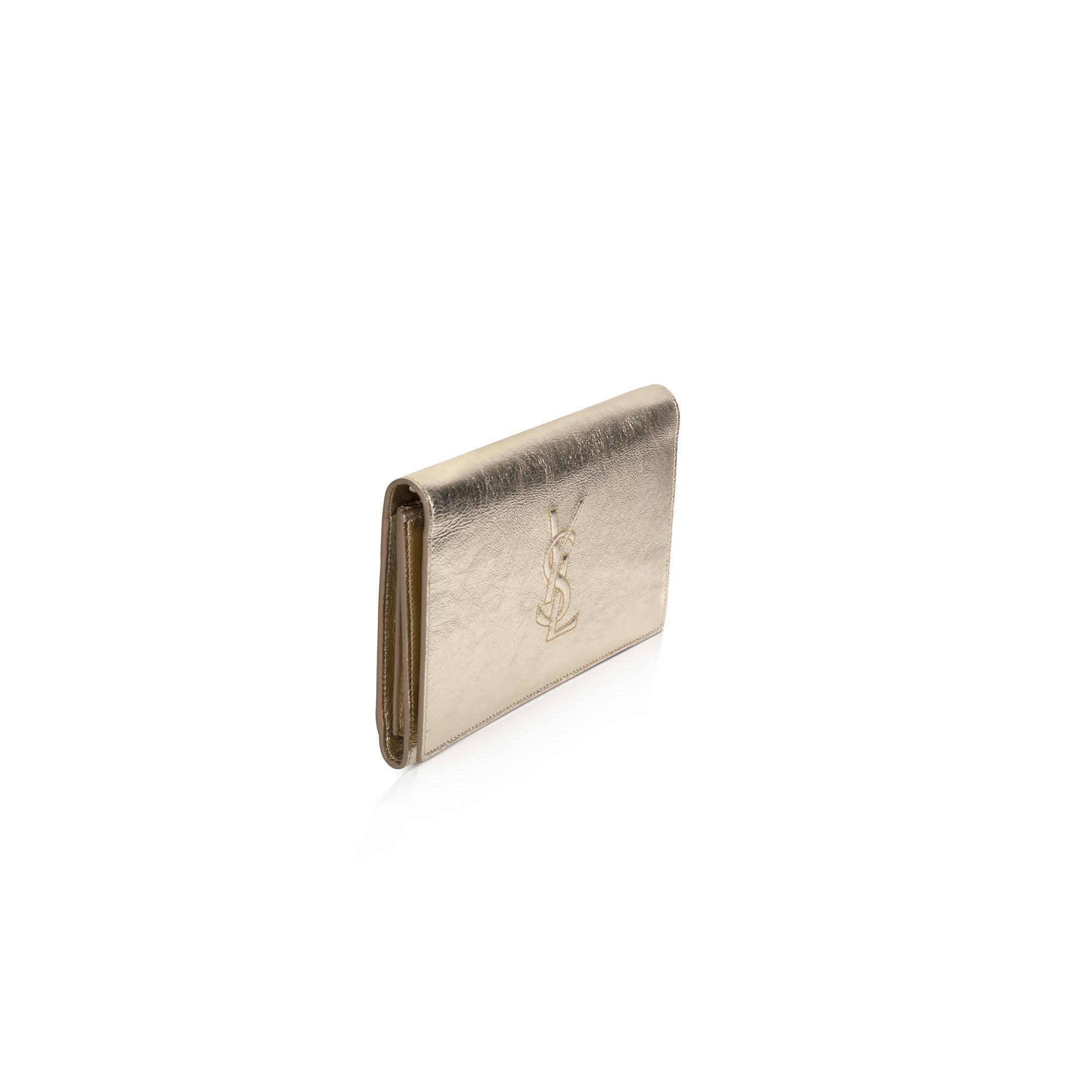 Saint Laurent Metallic Belle De Jour Clutch