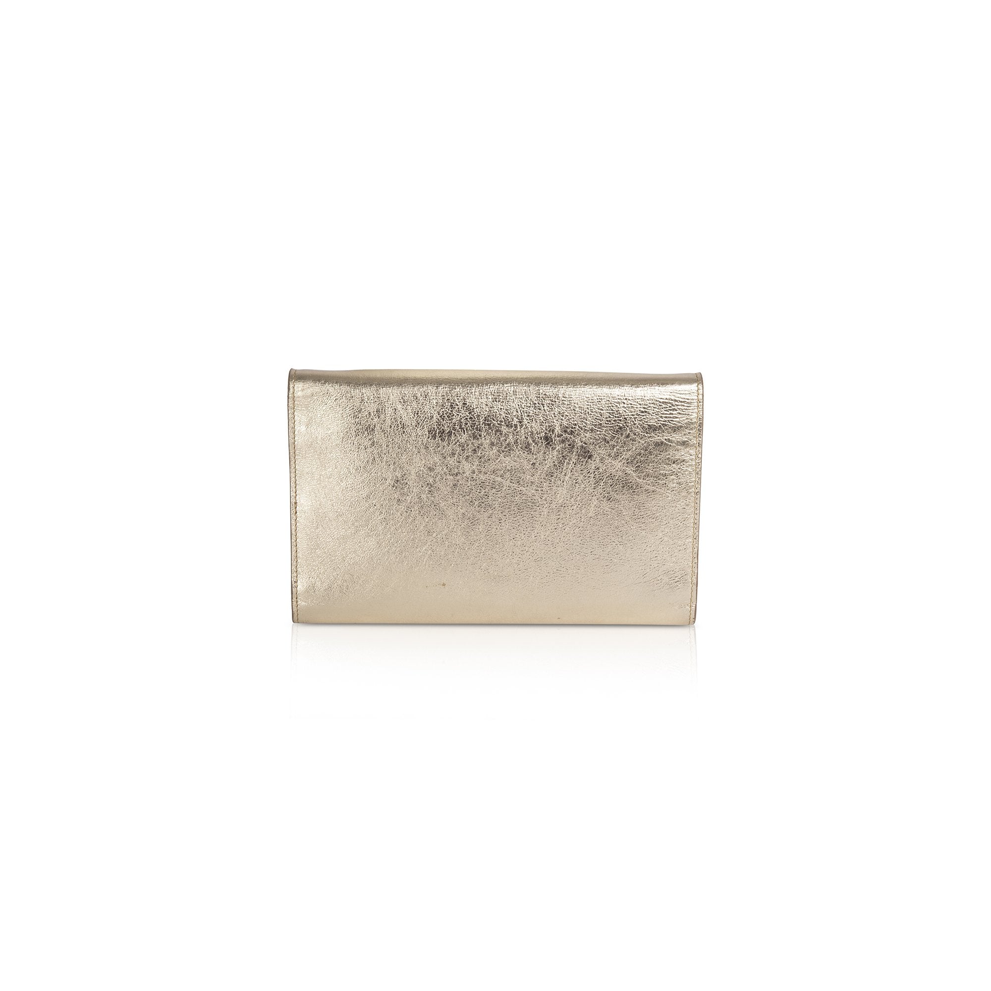 Saint Laurent Metallic Belle De Jour Clutch