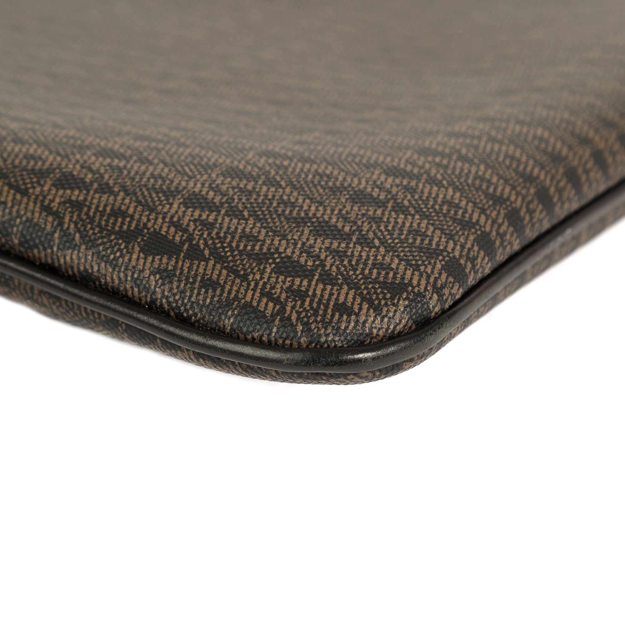 Saint Laurent Monogram Canvas Flat Messenger Bag